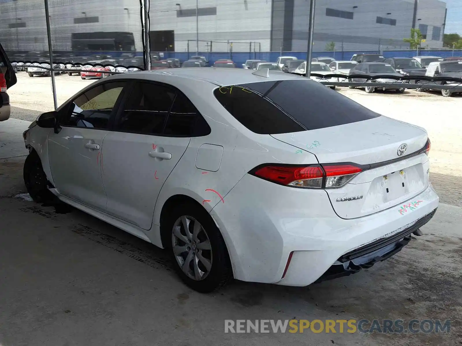 3 Photograph of a damaged car JTDEPRAEXLJ072676 TOYOTA COROLLA 2020