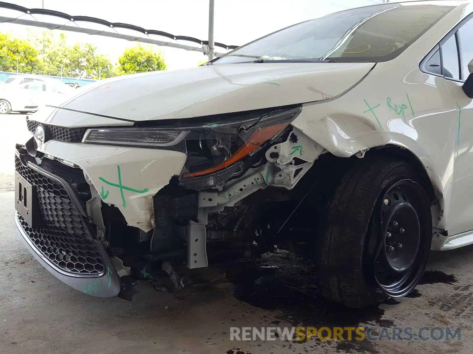 9 Photograph of a damaged car JTDEPRAEXLJ072676 TOYOTA COROLLA 2020