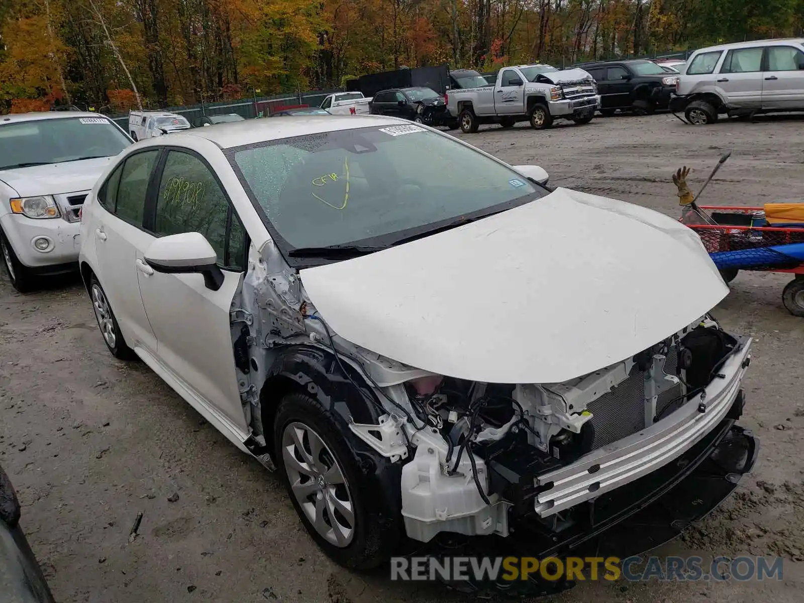 1 Photograph of a damaged car JTDEPRAEXLJ072855 TOYOTA COROLLA 2020