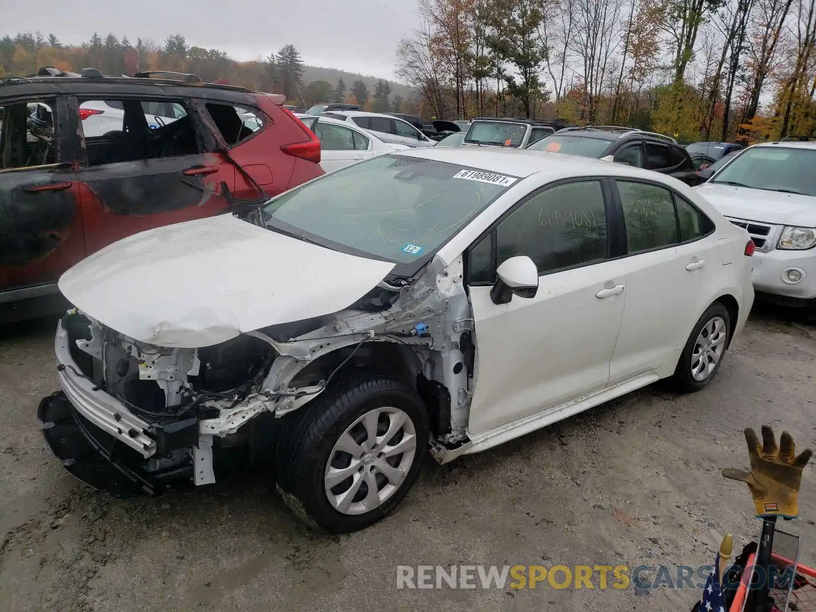 2 Photograph of a damaged car JTDEPRAEXLJ072855 TOYOTA COROLLA 2020