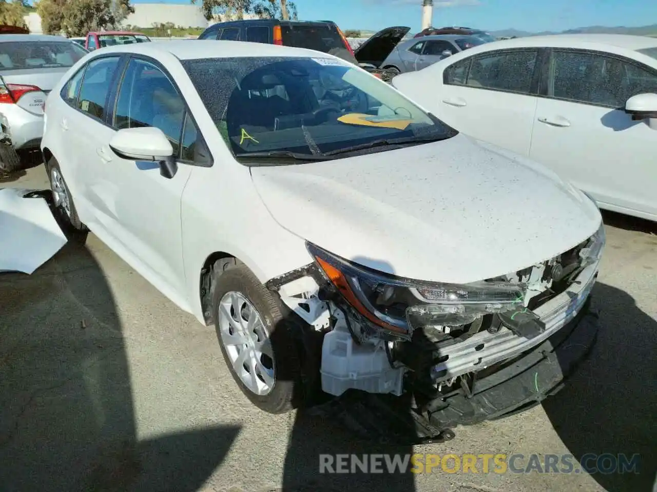 1 Photograph of a damaged car JTDEPRAEXLJ073228 TOYOTA COROLLA 2020