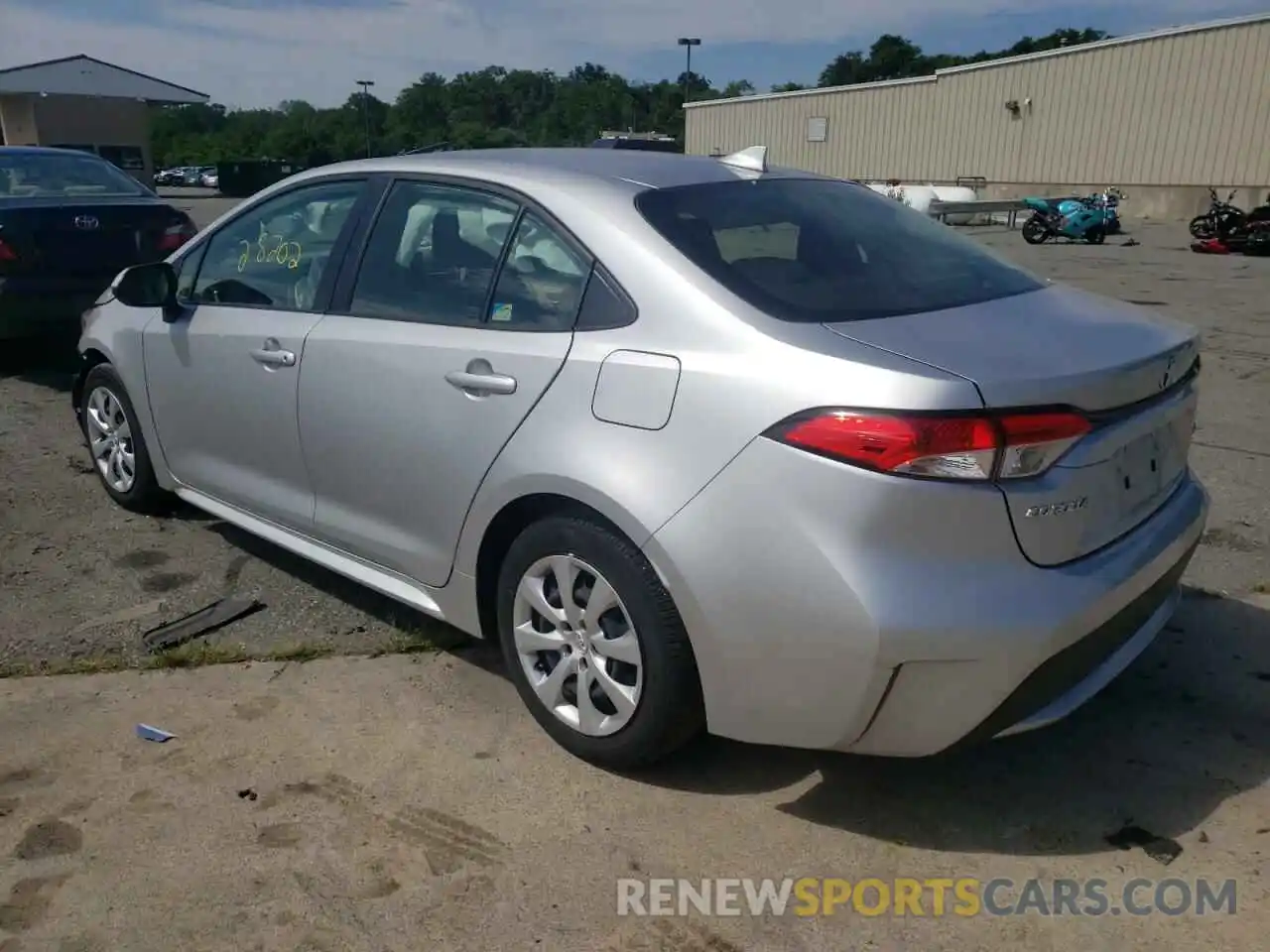 3 Photograph of a damaged car JTDEPRAEXLJ073391 TOYOTA COROLLA 2020