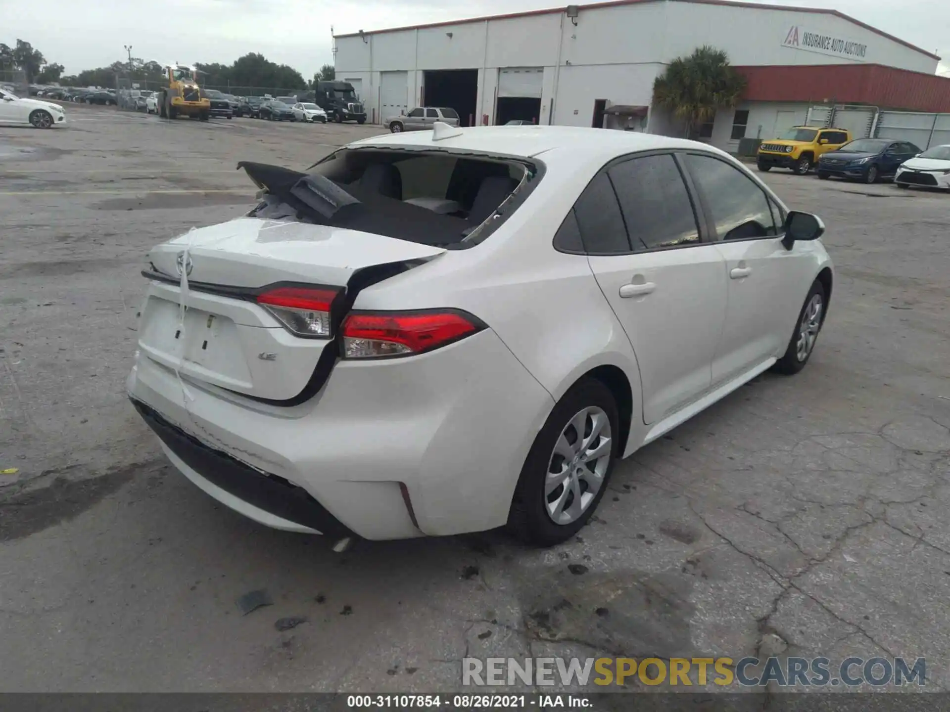 4 Photograph of a damaged car JTDEPRAEXLJ073505 TOYOTA COROLLA 2020