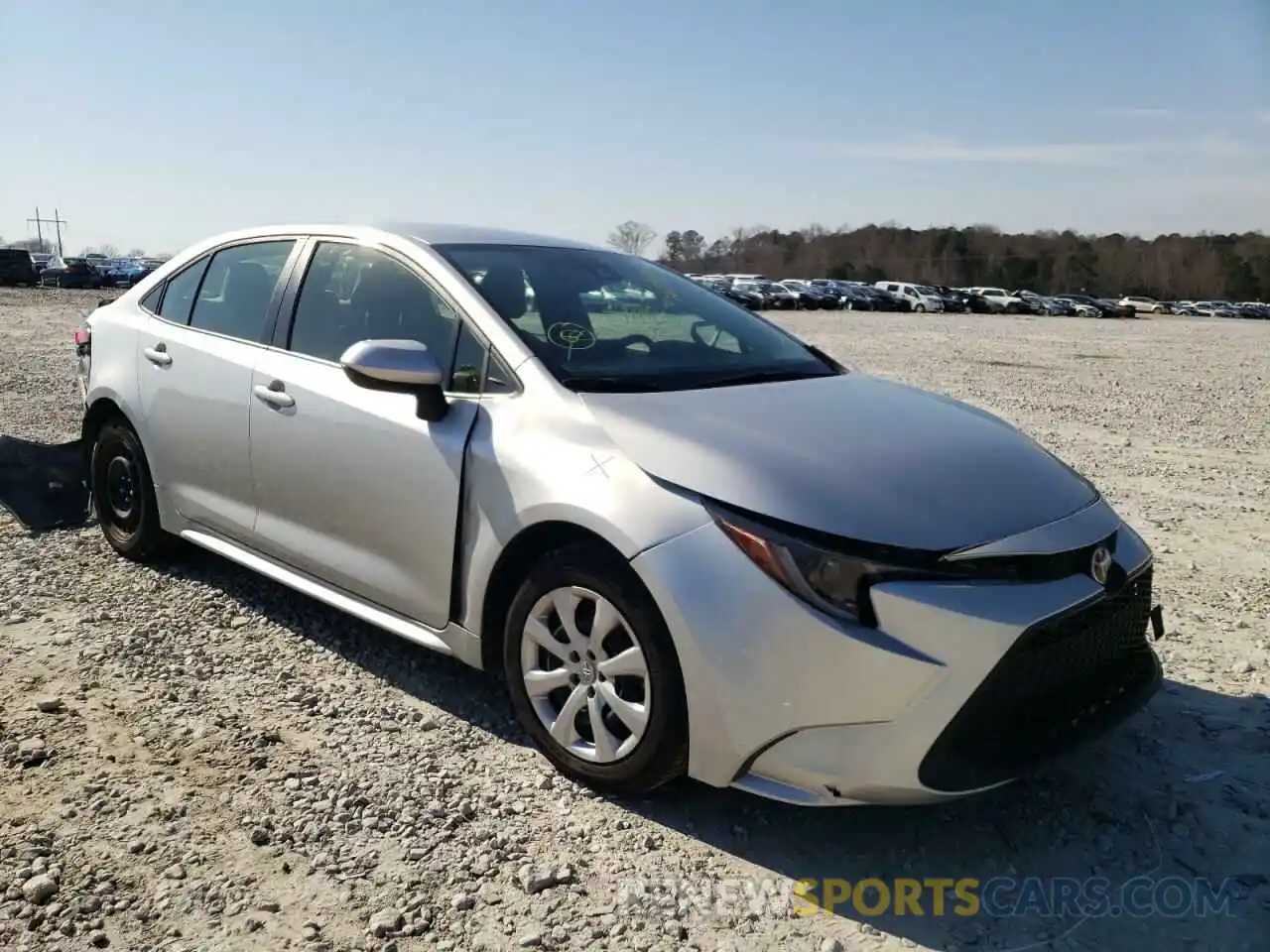 1 Photograph of a damaged car JTDEPRAEXLJ073536 TOYOTA COROLLA 2020