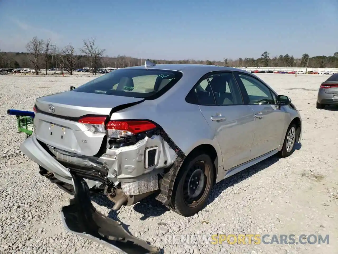 4 Photograph of a damaged car JTDEPRAEXLJ073536 TOYOTA COROLLA 2020