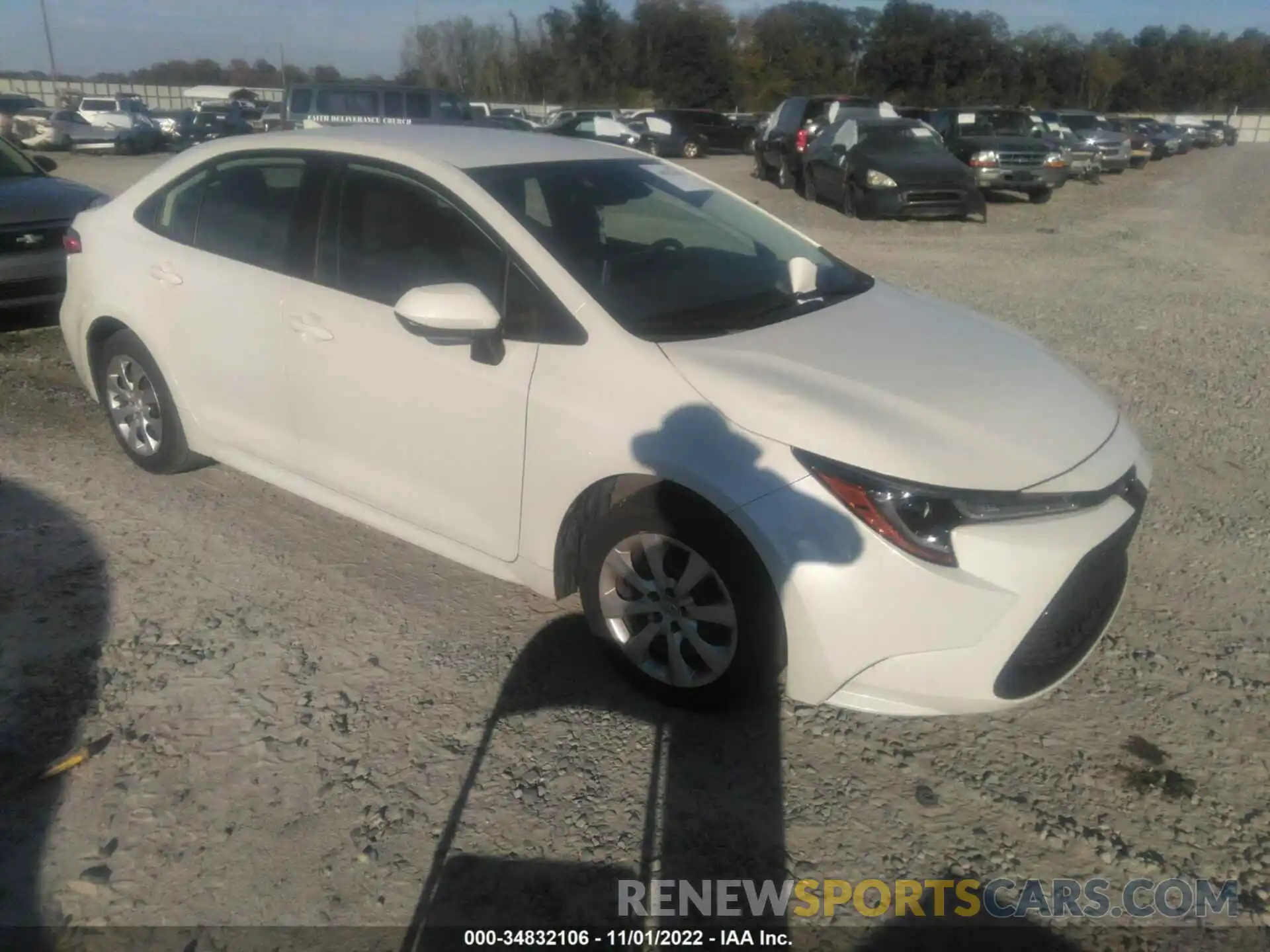 1 Photograph of a damaged car JTDEPRAEXLJ073679 TOYOTA COROLLA 2020