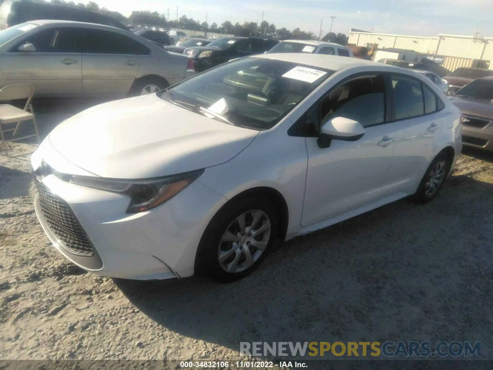 2 Photograph of a damaged car JTDEPRAEXLJ073679 TOYOTA COROLLA 2020