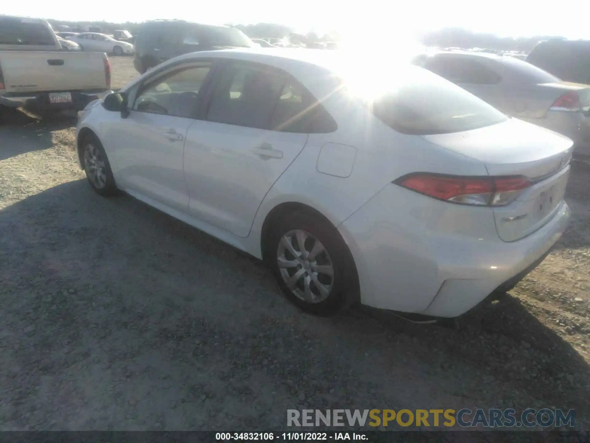 3 Photograph of a damaged car JTDEPRAEXLJ073679 TOYOTA COROLLA 2020