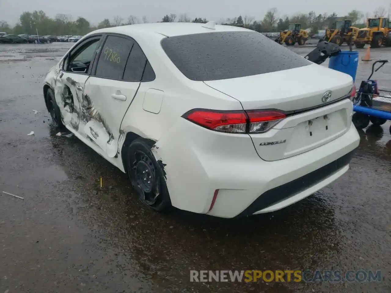 3 Photograph of a damaged car JTDEPRAEXLJ074184 TOYOTA COROLLA 2020