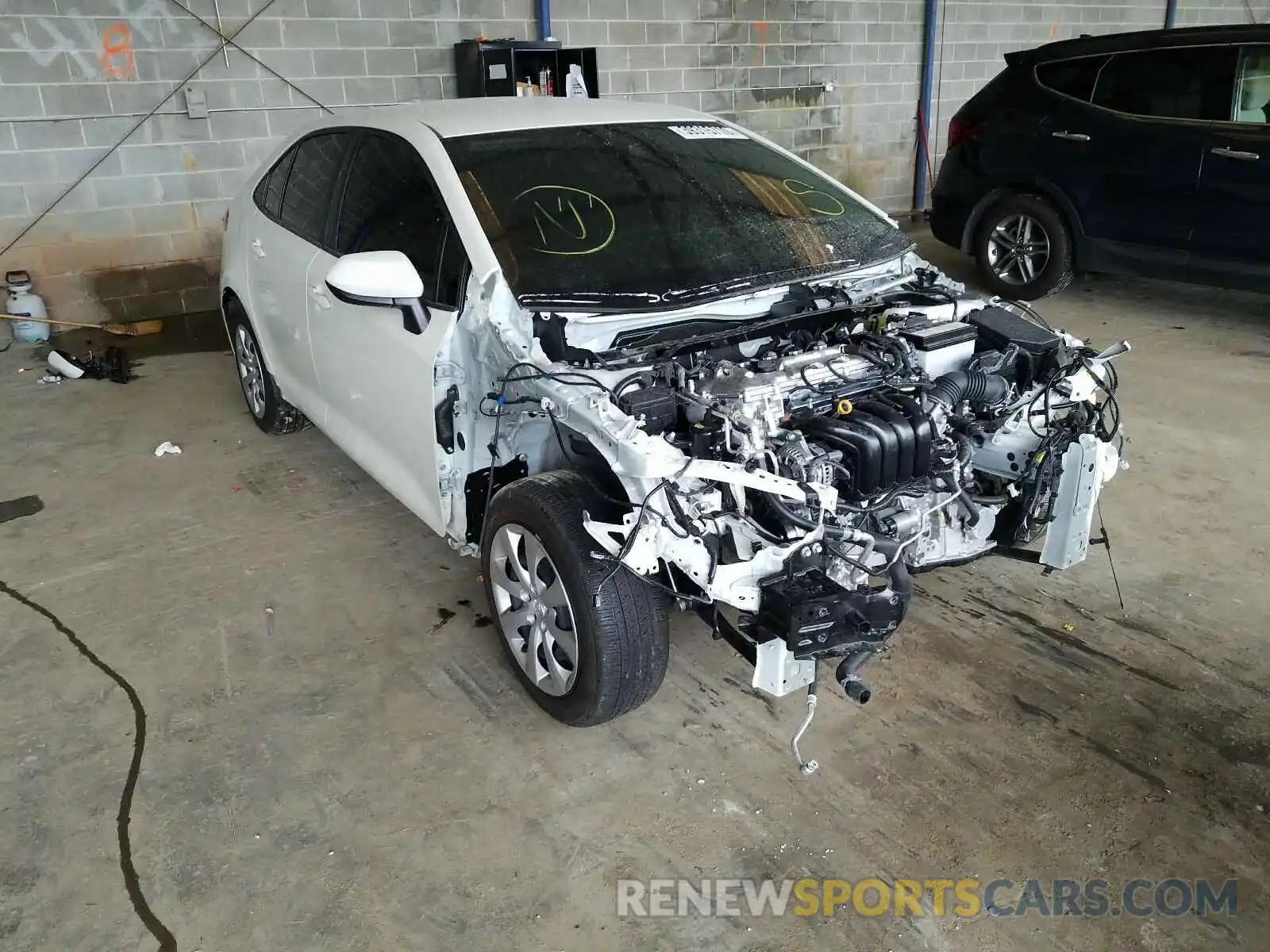 1 Photograph of a damaged car JTDEPRAEXLJ074704 TOYOTA COROLLA 2020