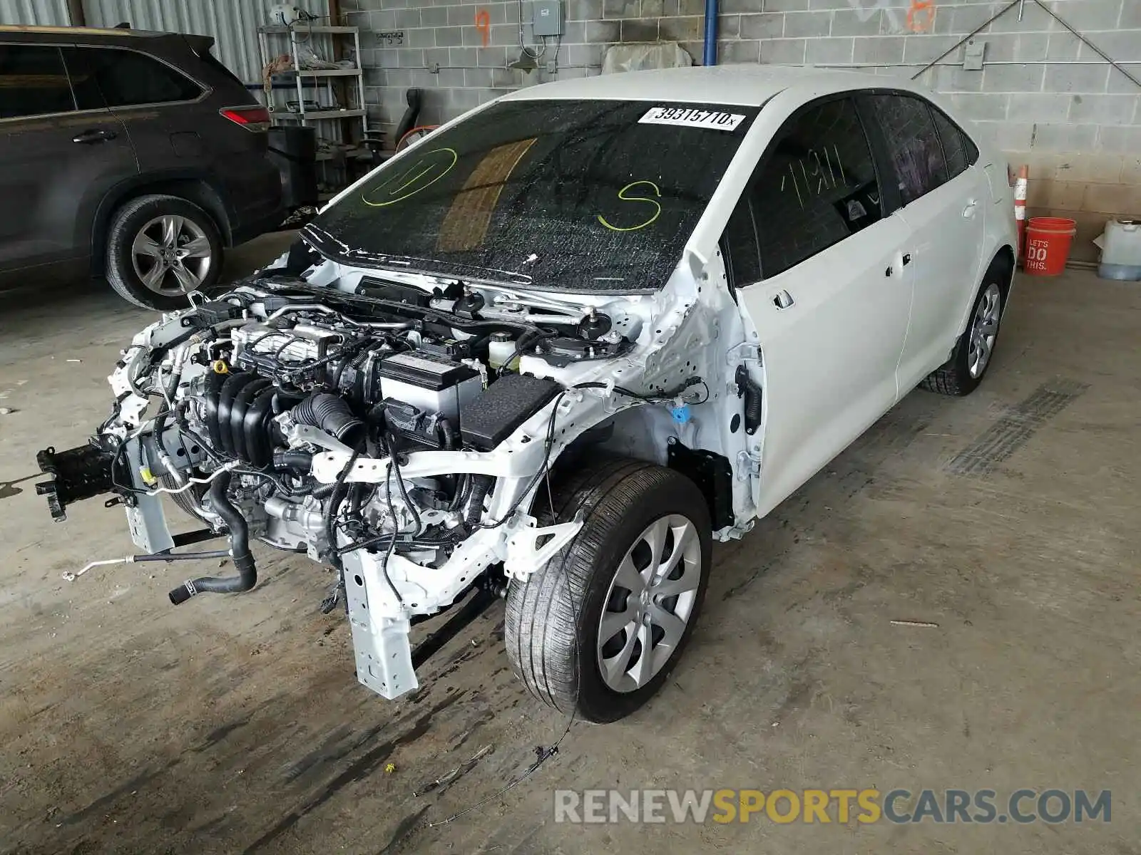 2 Photograph of a damaged car JTDEPRAEXLJ074704 TOYOTA COROLLA 2020