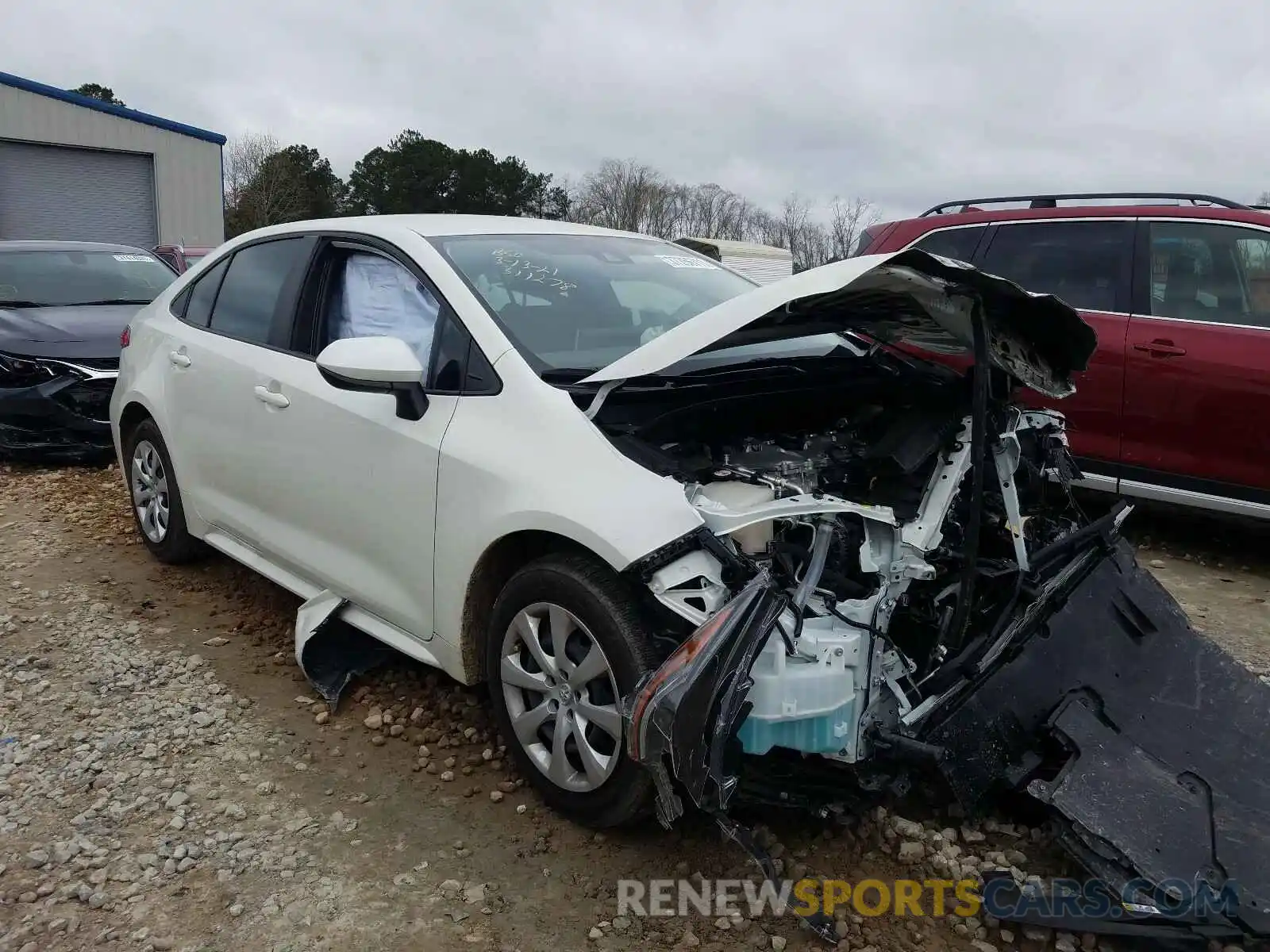 1 Photograph of a damaged car JTDEPRAEXLJ074766 TOYOTA COROLLA 2020