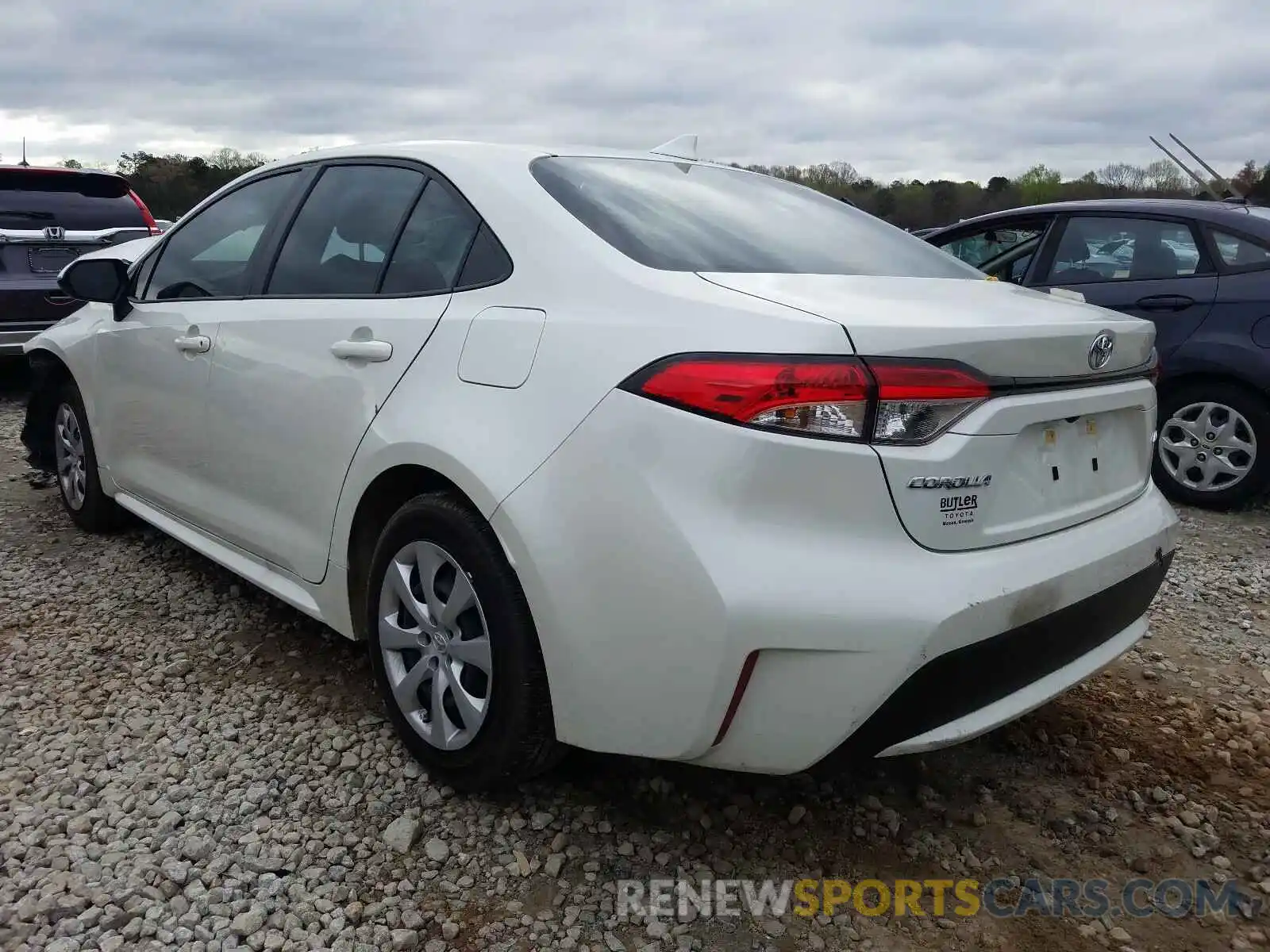 3 Photograph of a damaged car JTDEPRAEXLJ074766 TOYOTA COROLLA 2020