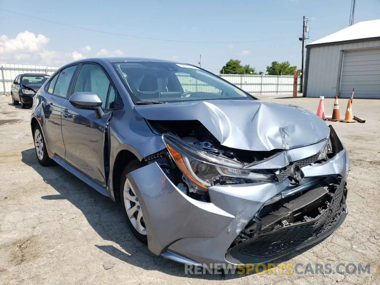 1 Photograph of a damaged car JTDEPRAEXLJ076257 TOYOTA COROLLA 2020