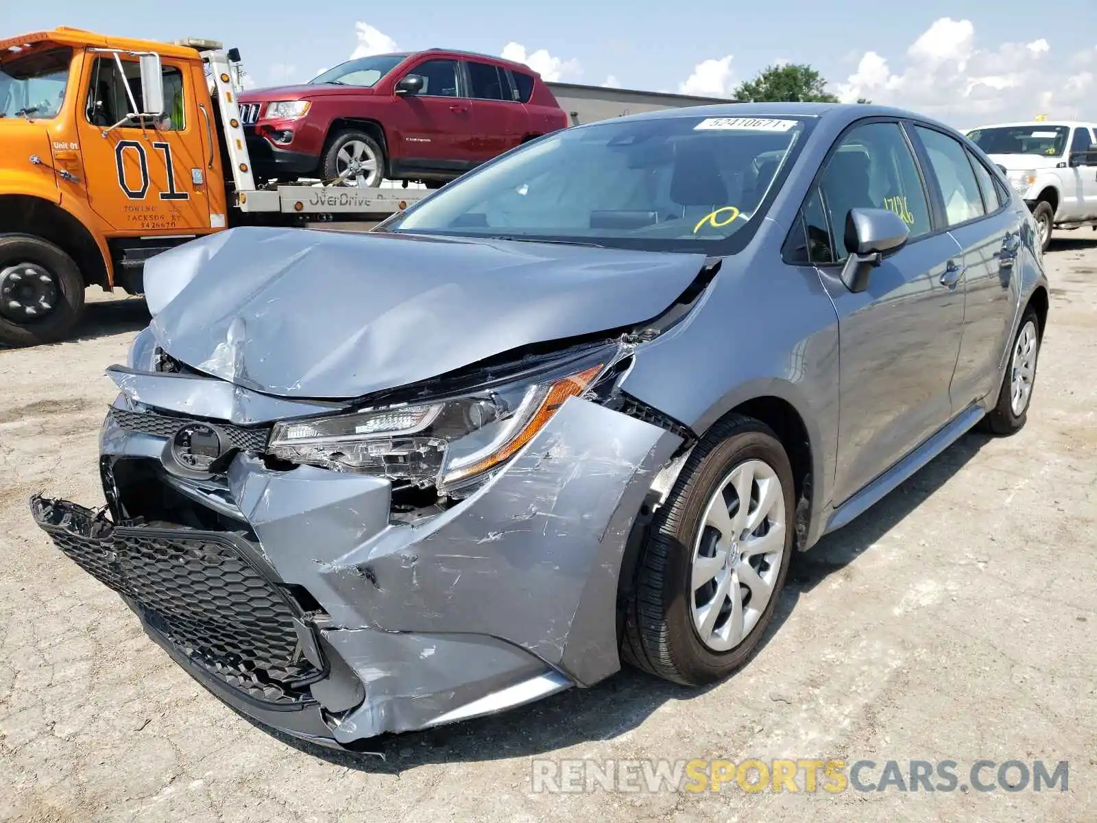 2 Photograph of a damaged car JTDEPRAEXLJ076257 TOYOTA COROLLA 2020