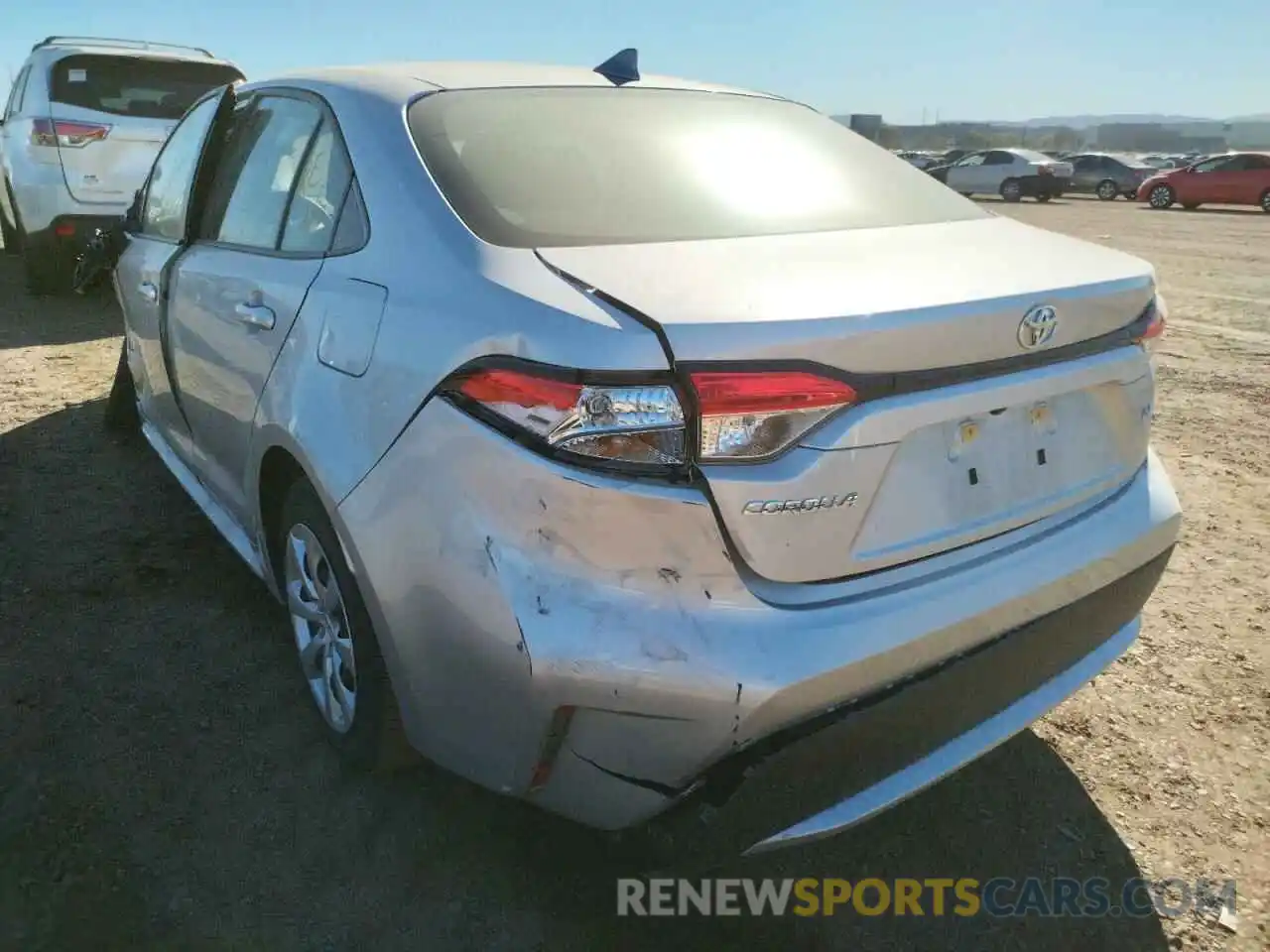 3 Photograph of a damaged car JTDEPRAEXLJ076646 TOYOTA COROLLA 2020