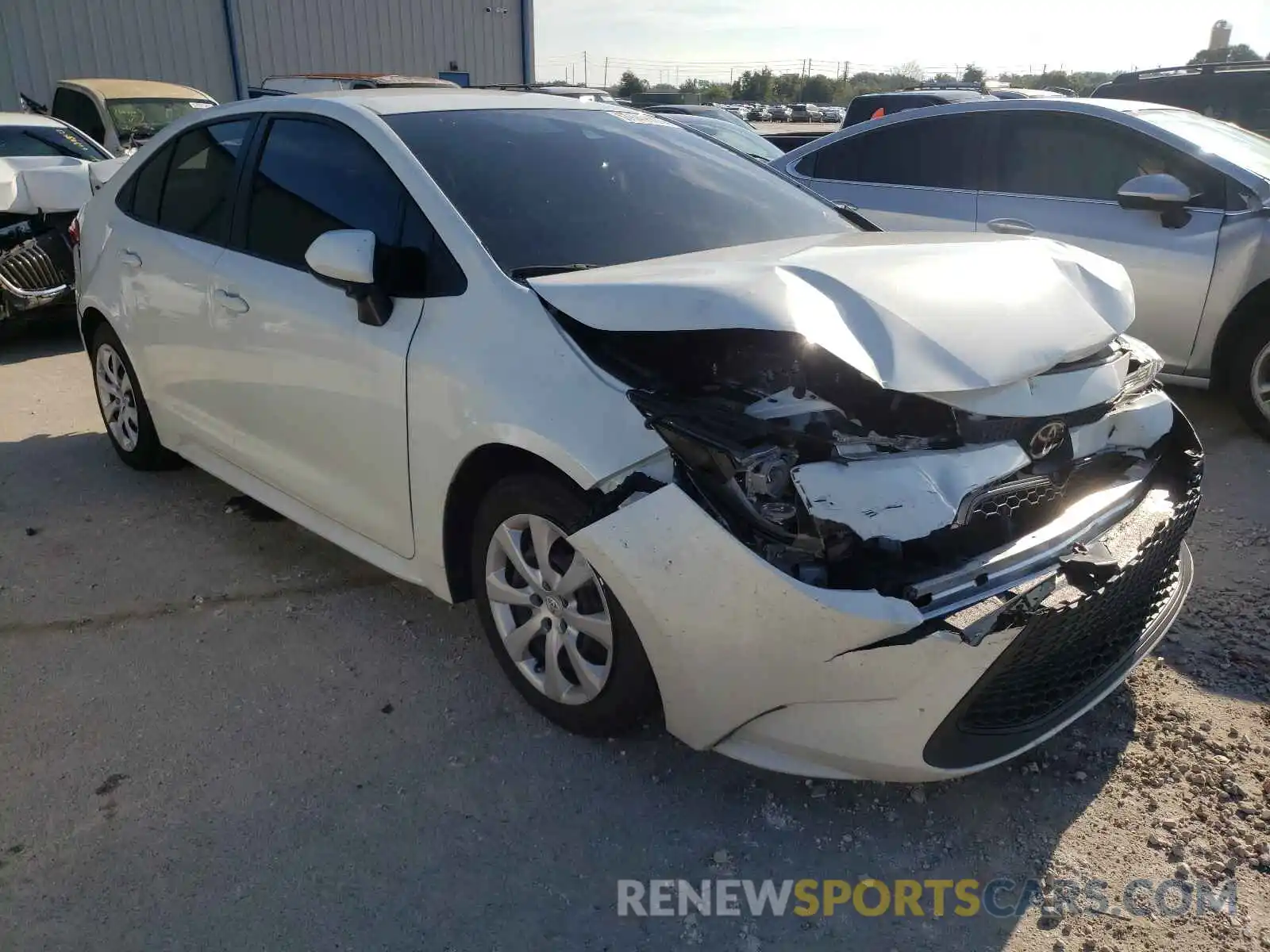 1 Photograph of a damaged car JTDEPRAEXLJ077070 TOYOTA COROLLA 2020