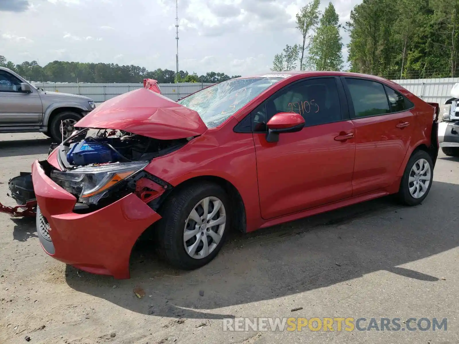 2 Photograph of a damaged car JTDEPRAEXLJ077909 TOYOTA COROLLA 2020