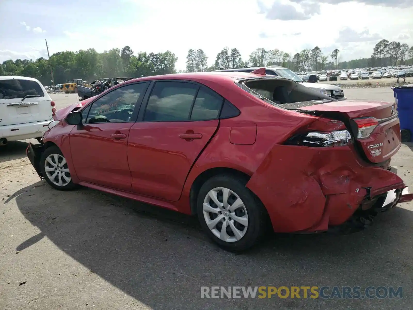 3 Photograph of a damaged car JTDEPRAEXLJ077909 TOYOTA COROLLA 2020