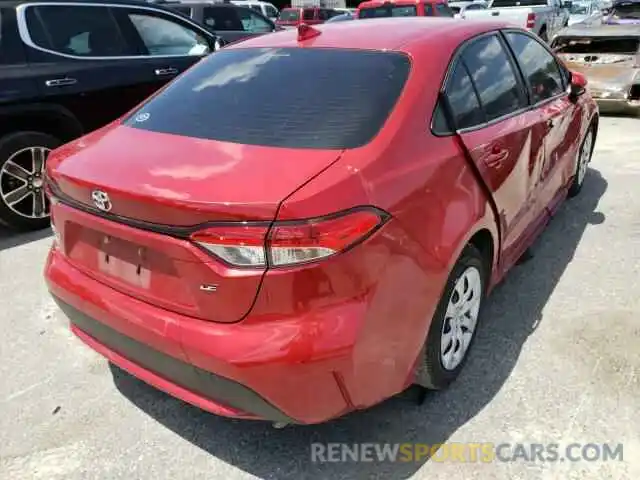 4 Photograph of a damaged car JTDEPRAEXLJ078445 TOYOTA COROLLA 2020