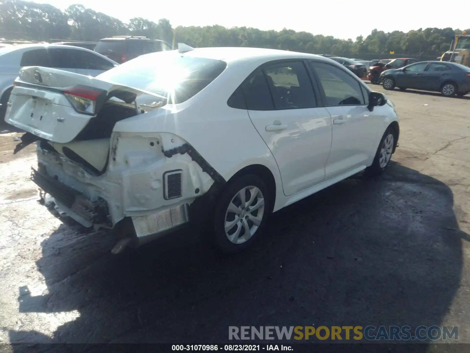 4 Photograph of a damaged car JTDEPRAEXLJ078624 TOYOTA COROLLA 2020