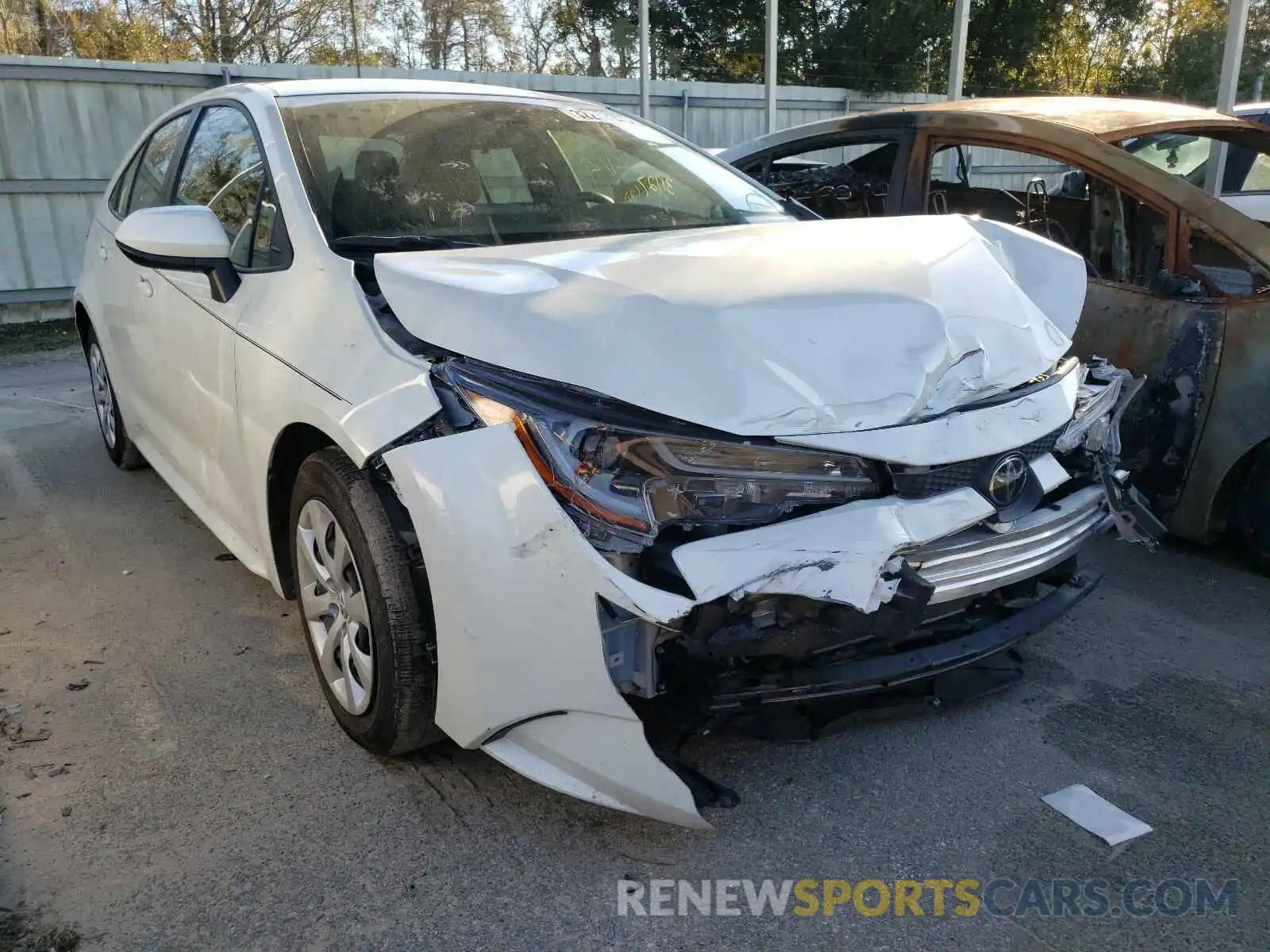 1 Photograph of a damaged car JTDEPRAEXLJ078848 TOYOTA COROLLA 2020