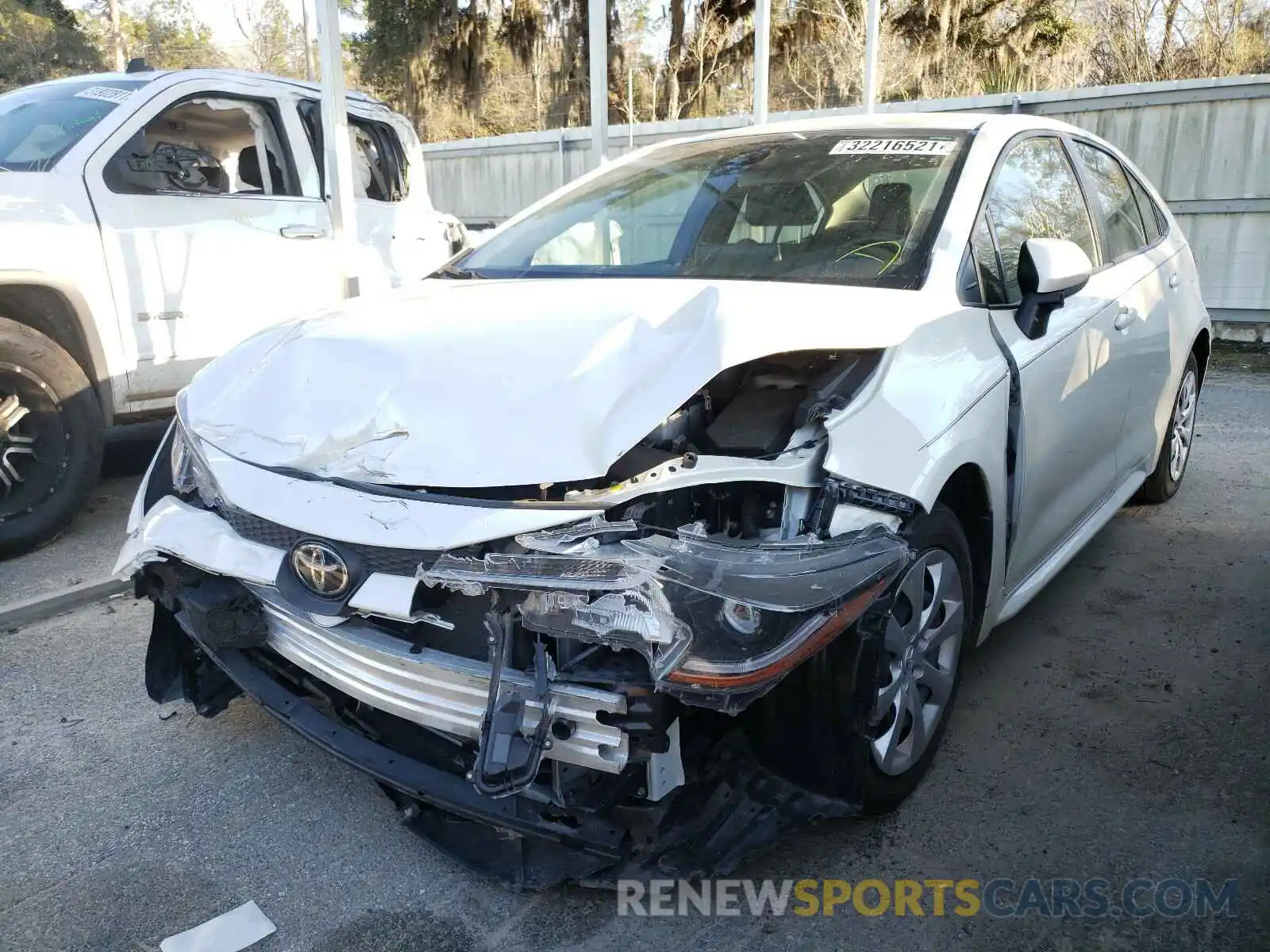 2 Photograph of a damaged car JTDEPRAEXLJ078848 TOYOTA COROLLA 2020