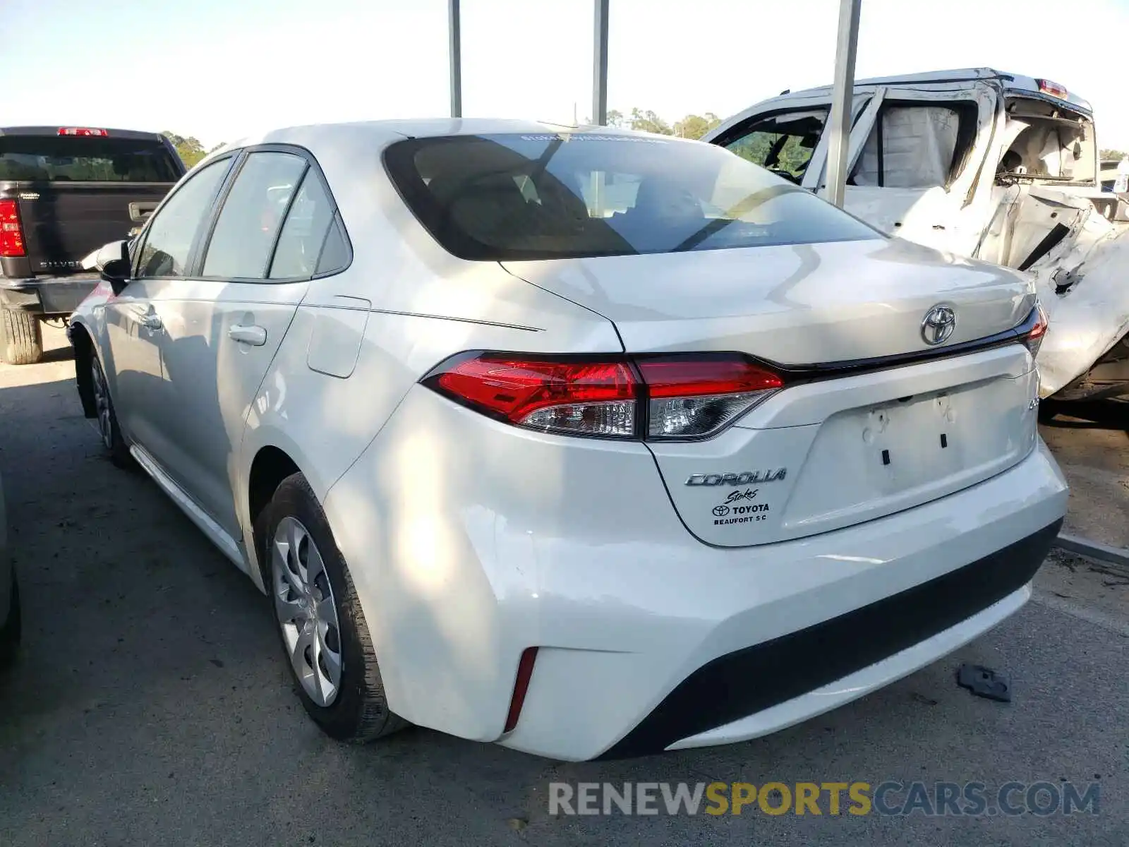 3 Photograph of a damaged car JTDEPRAEXLJ078848 TOYOTA COROLLA 2020