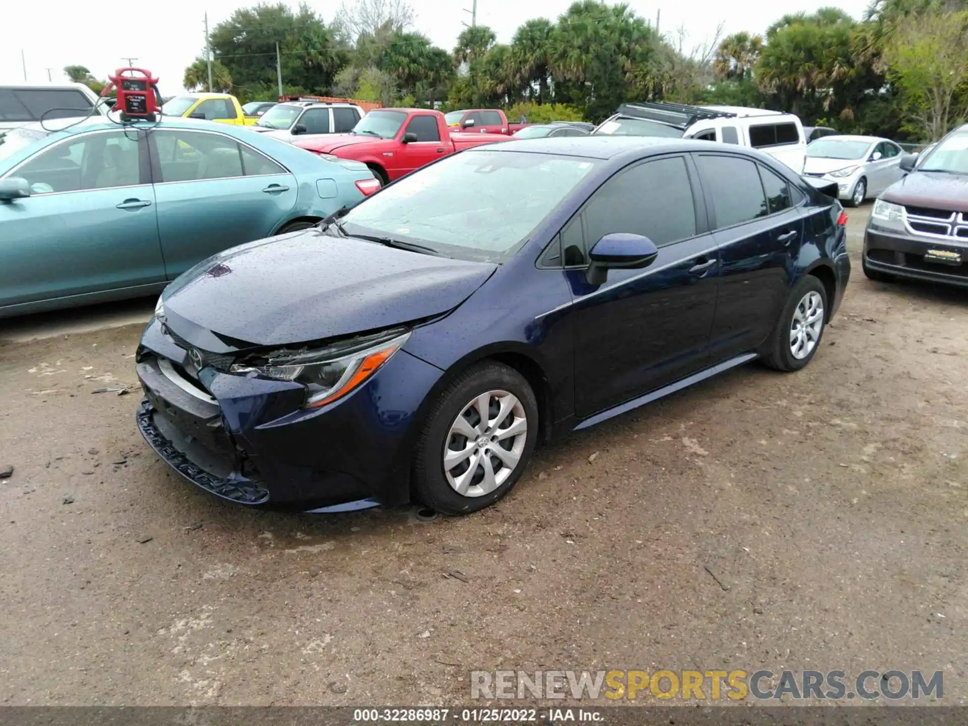 2 Photograph of a damaged car JTDEPRAEXLJ079384 TOYOTA COROLLA 2020