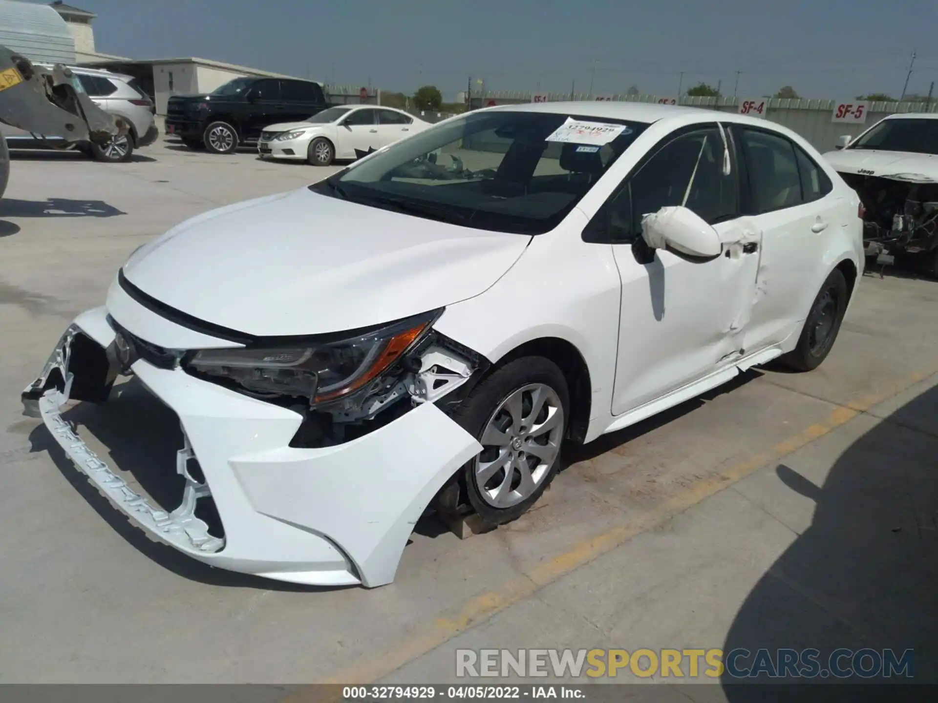 2 Photograph of a damaged car JTDEPRAEXLJ079613 TOYOTA COROLLA 2020