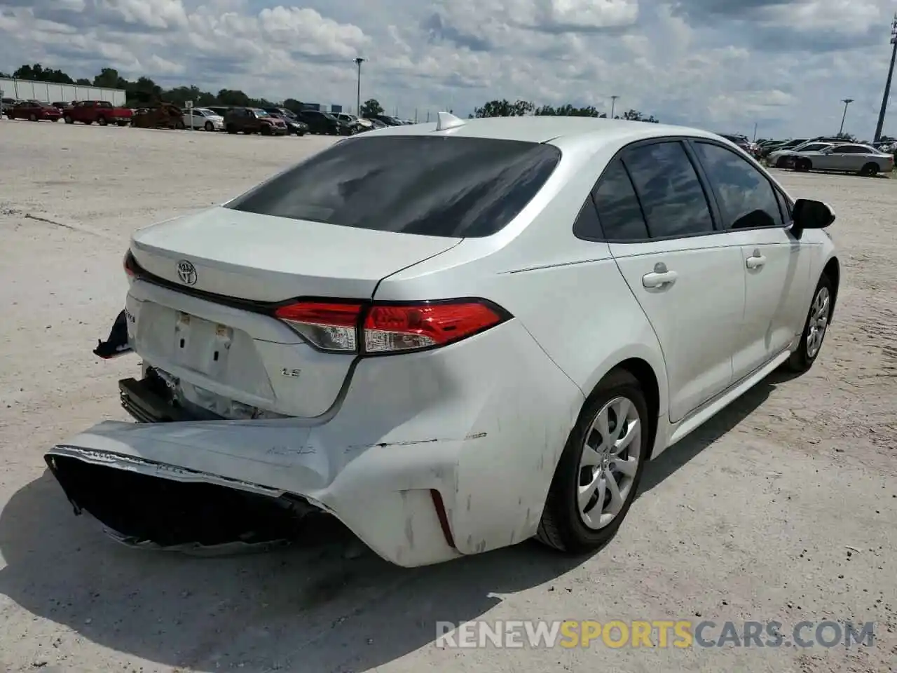 4 Photograph of a damaged car JTDEPRAEXLJ080003 TOYOTA COROLLA 2020