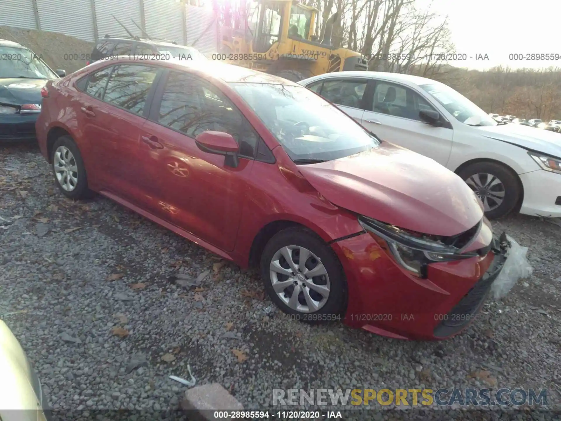 1 Photograph of a damaged car JTDEPRAEXLJ081166 TOYOTA COROLLA 2020