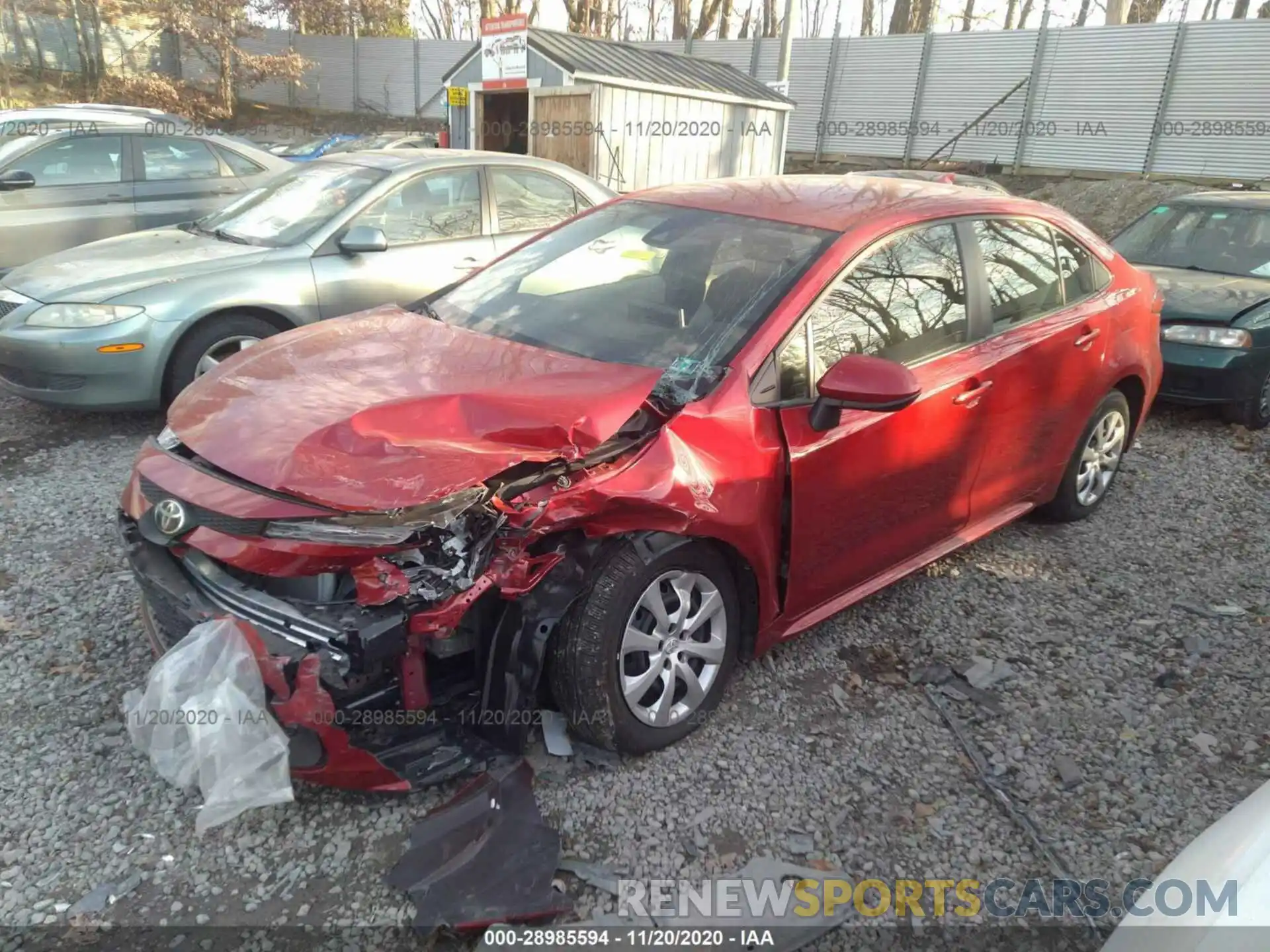 2 Photograph of a damaged car JTDEPRAEXLJ081166 TOYOTA COROLLA 2020