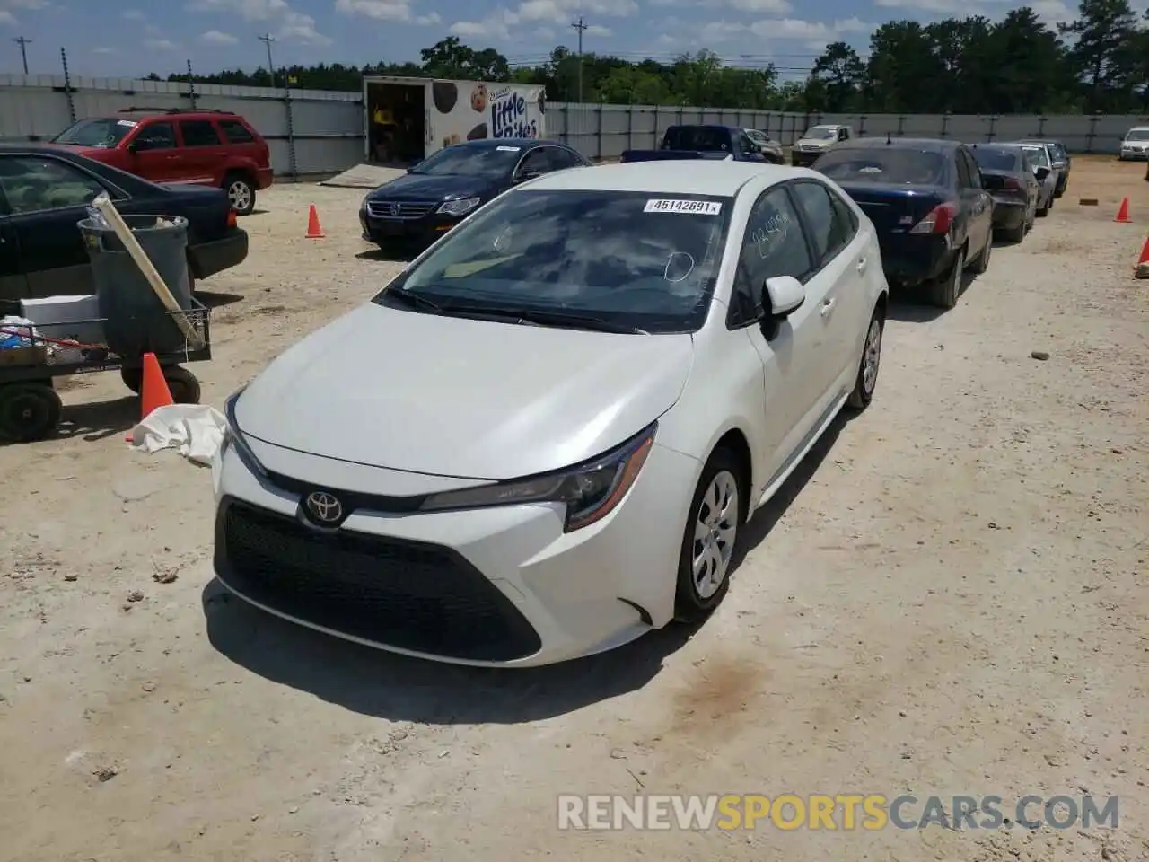 2 Photograph of a damaged car JTDEPRAEXLJ081314 TOYOTA COROLLA 2020