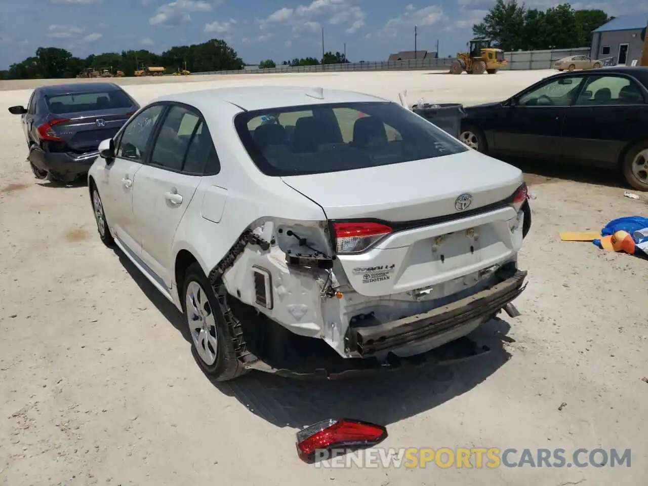 3 Photograph of a damaged car JTDEPRAEXLJ081314 TOYOTA COROLLA 2020