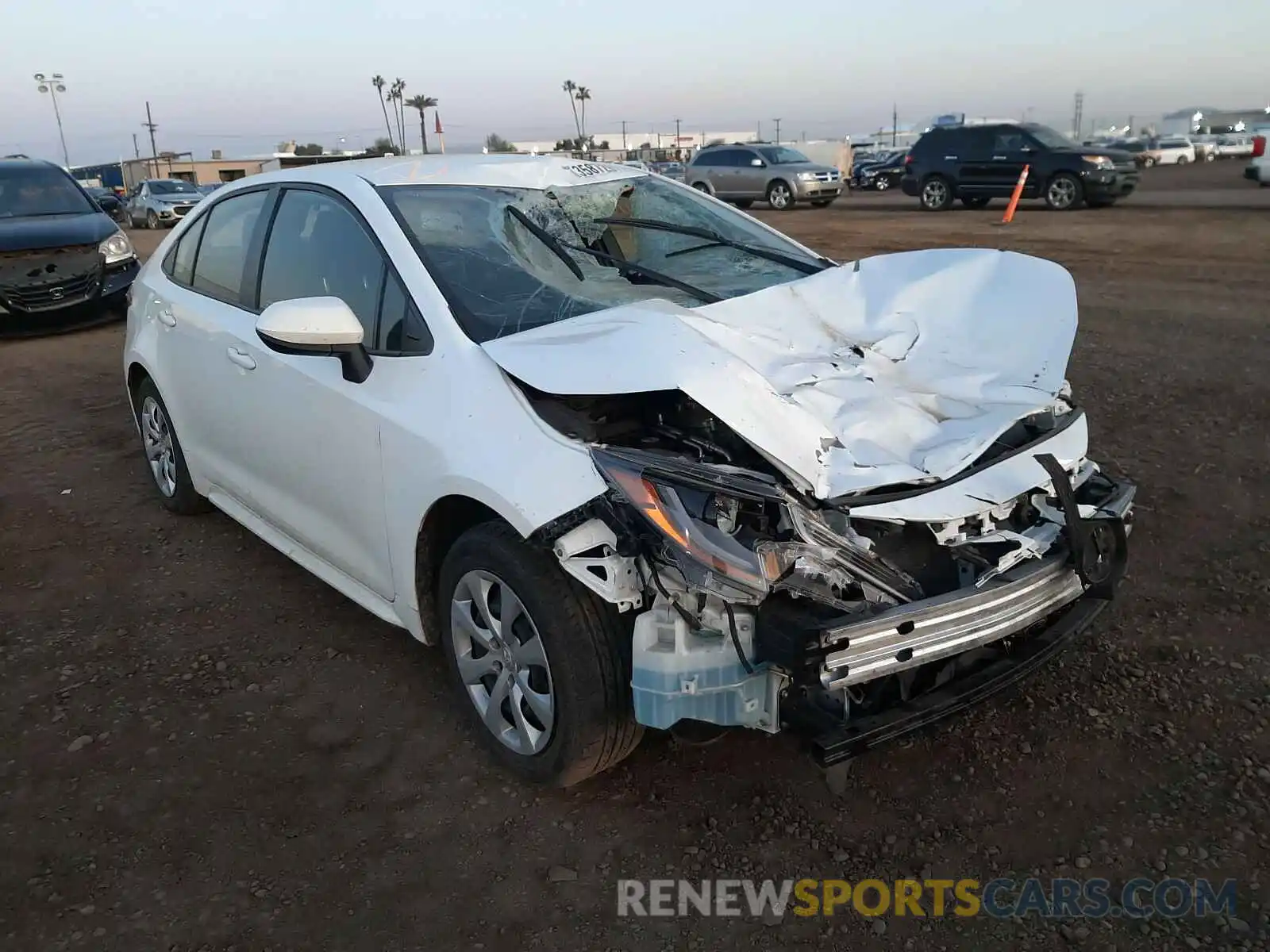 1 Photograph of a damaged car JTDEPRAEXLJ081362 TOYOTA COROLLA 2020