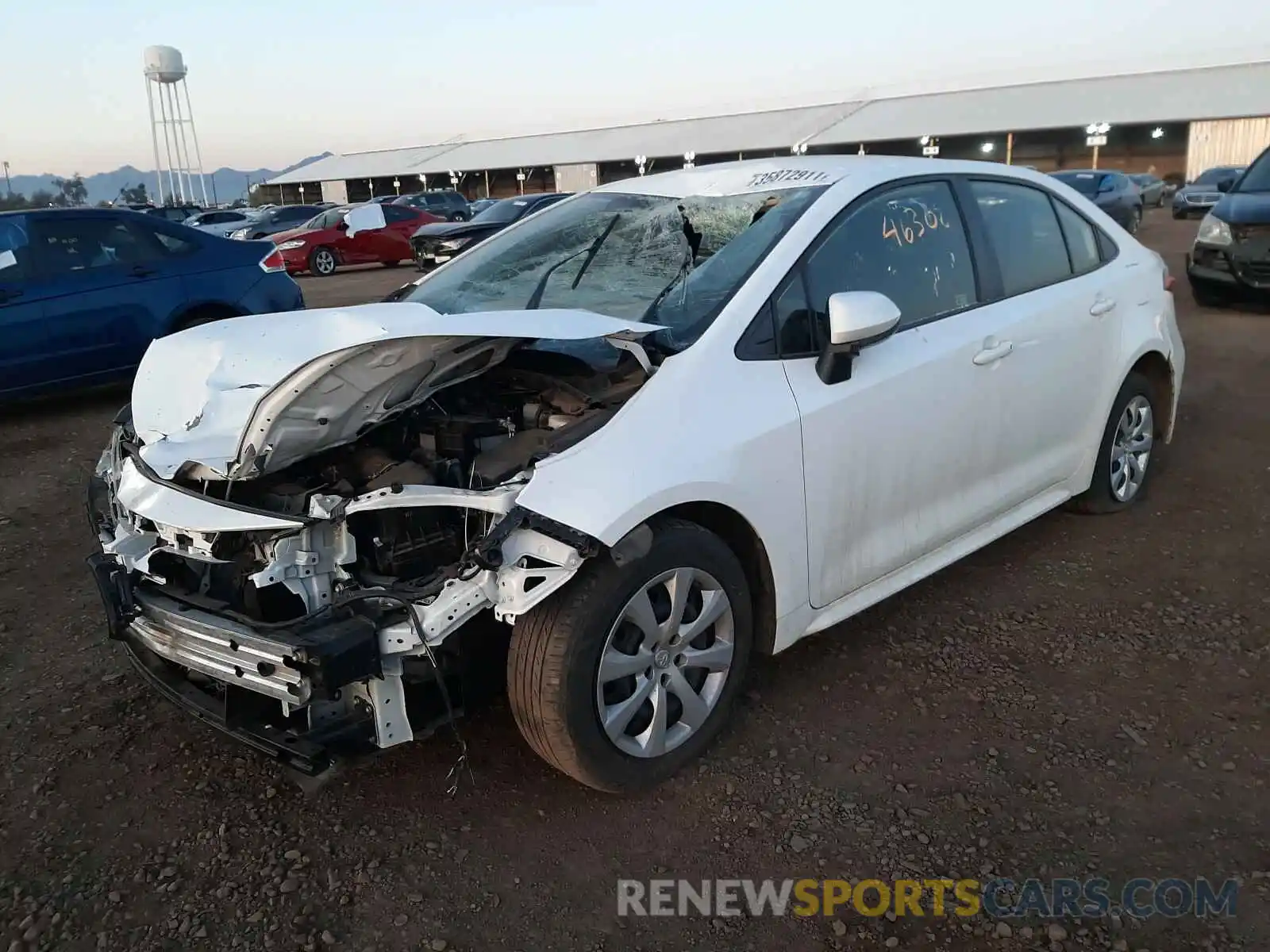 2 Photograph of a damaged car JTDEPRAEXLJ081362 TOYOTA COROLLA 2020