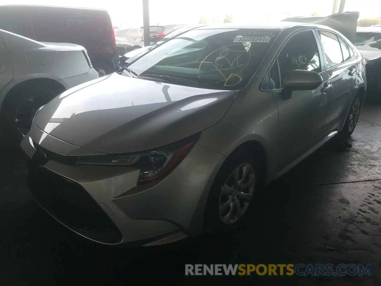 2 Photograph of a damaged car JTDEPRAEXLJ081863 TOYOTA COROLLA 2020