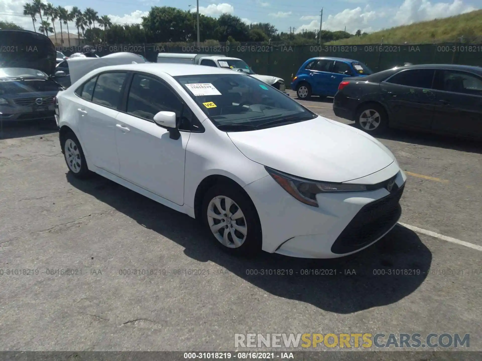 1 Photograph of a damaged car JTDEPRAEXLJ082043 TOYOTA COROLLA 2020