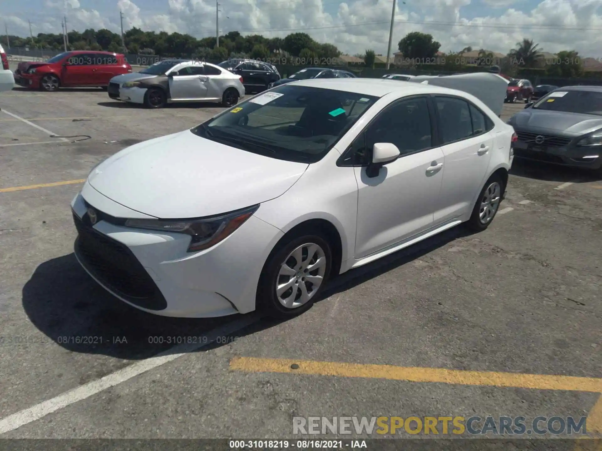 2 Photograph of a damaged car JTDEPRAEXLJ082043 TOYOTA COROLLA 2020