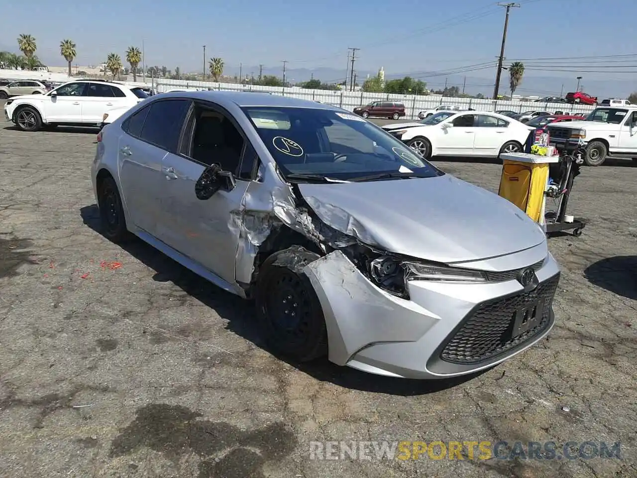 1 Photograph of a damaged car JTDEPRAEXLJ082317 TOYOTA COROLLA 2020