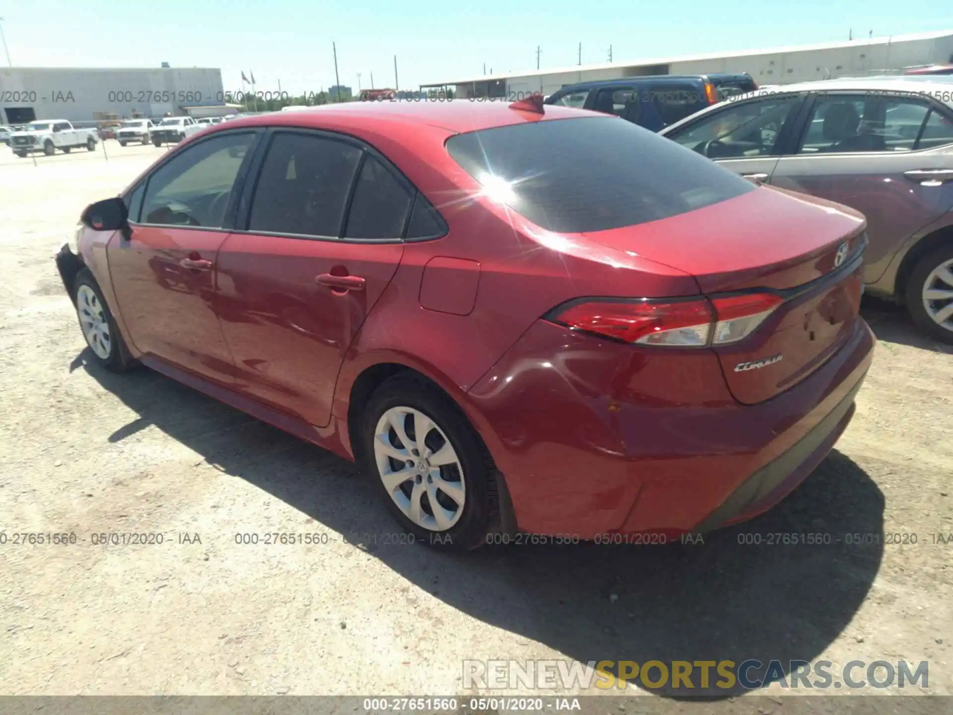 3 Photograph of a damaged car JTDEPRAEXLJ083399 TOYOTA COROLLA 2020