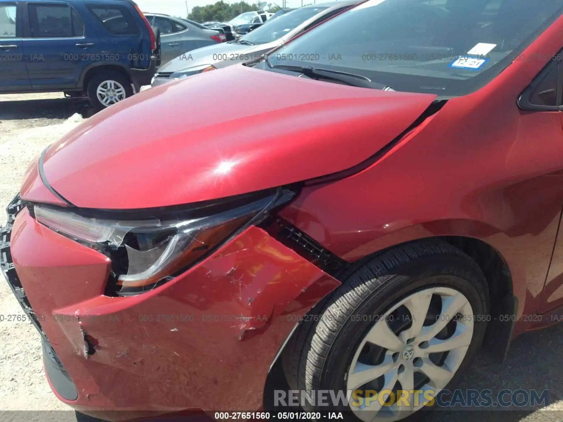 6 Photograph of a damaged car JTDEPRAEXLJ083399 TOYOTA COROLLA 2020