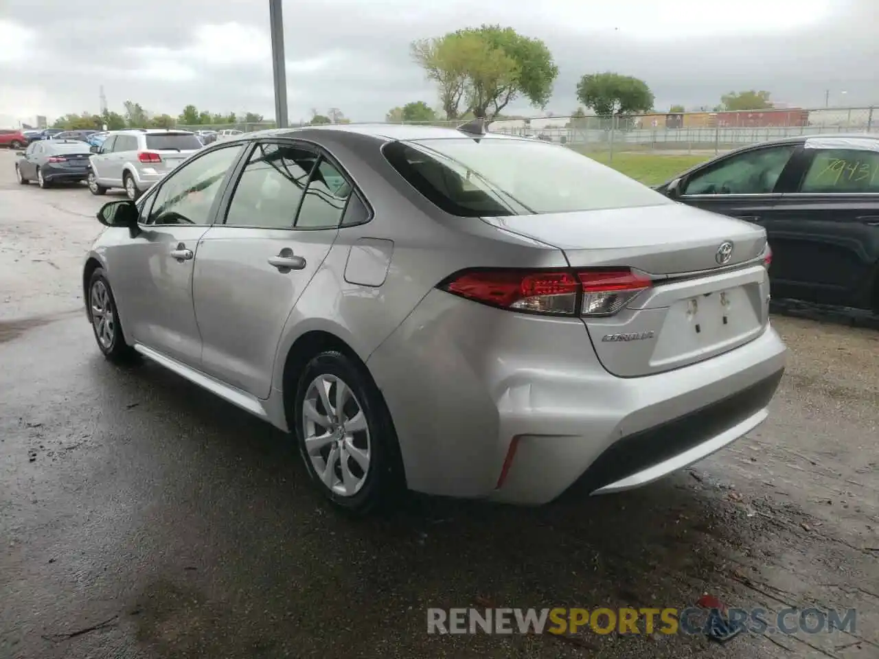 3 Photograph of a damaged car JTDEPRAEXLJ083547 TOYOTA COROLLA 2020