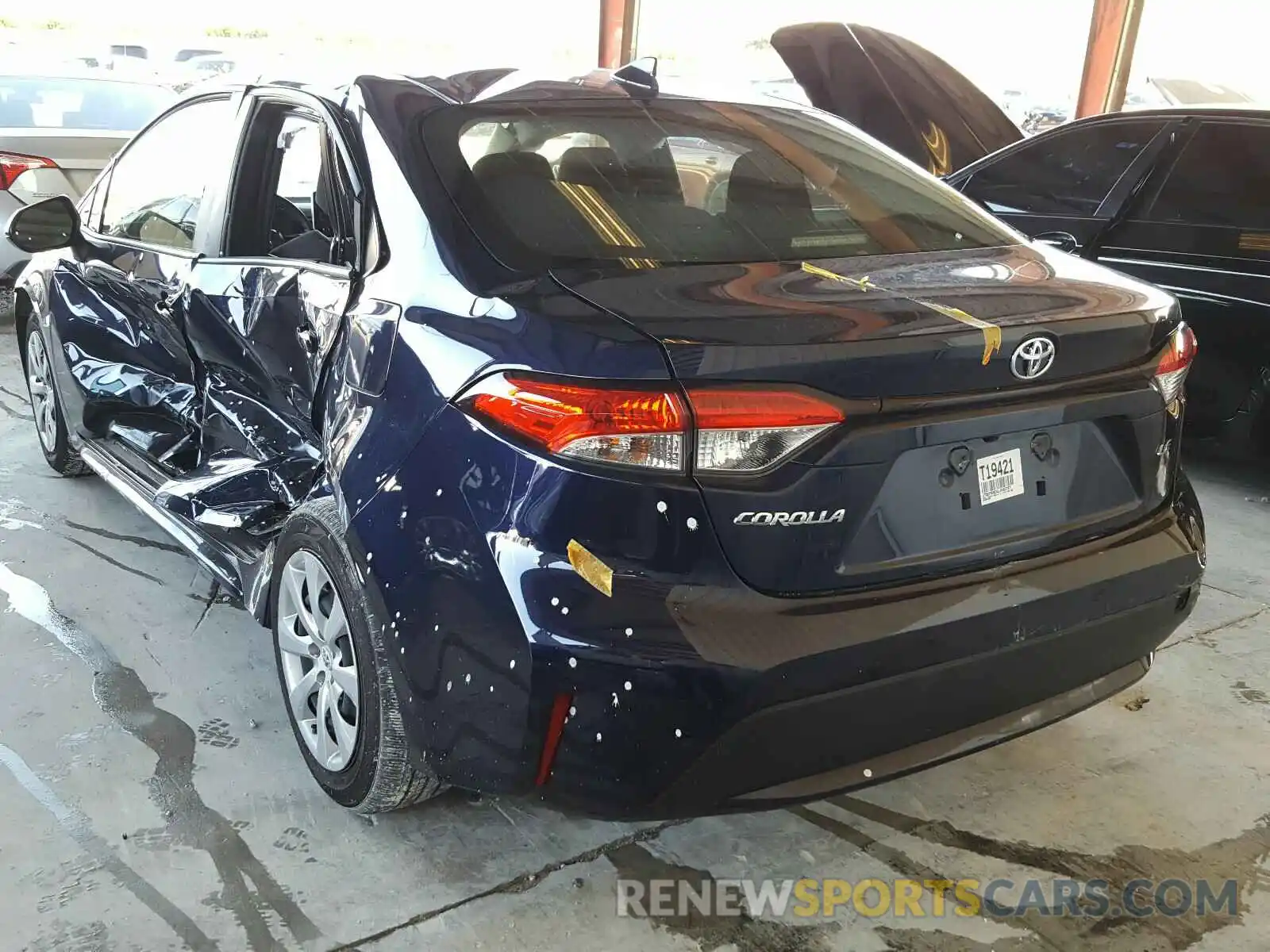 3 Photograph of a damaged car JTDEPRAEXLJ083757 TOYOTA COROLLA 2020