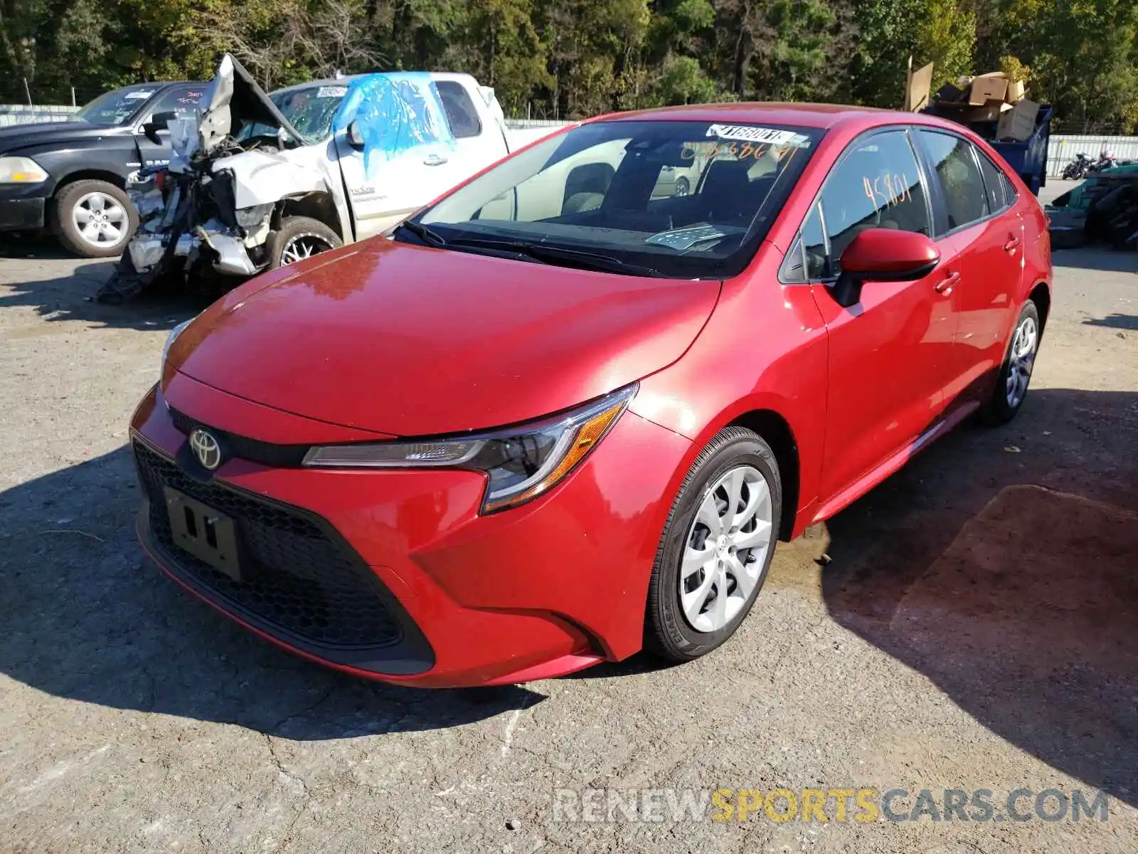 2 Photograph of a damaged car JTDEPRAEXLJ083869 TOYOTA COROLLA 2020