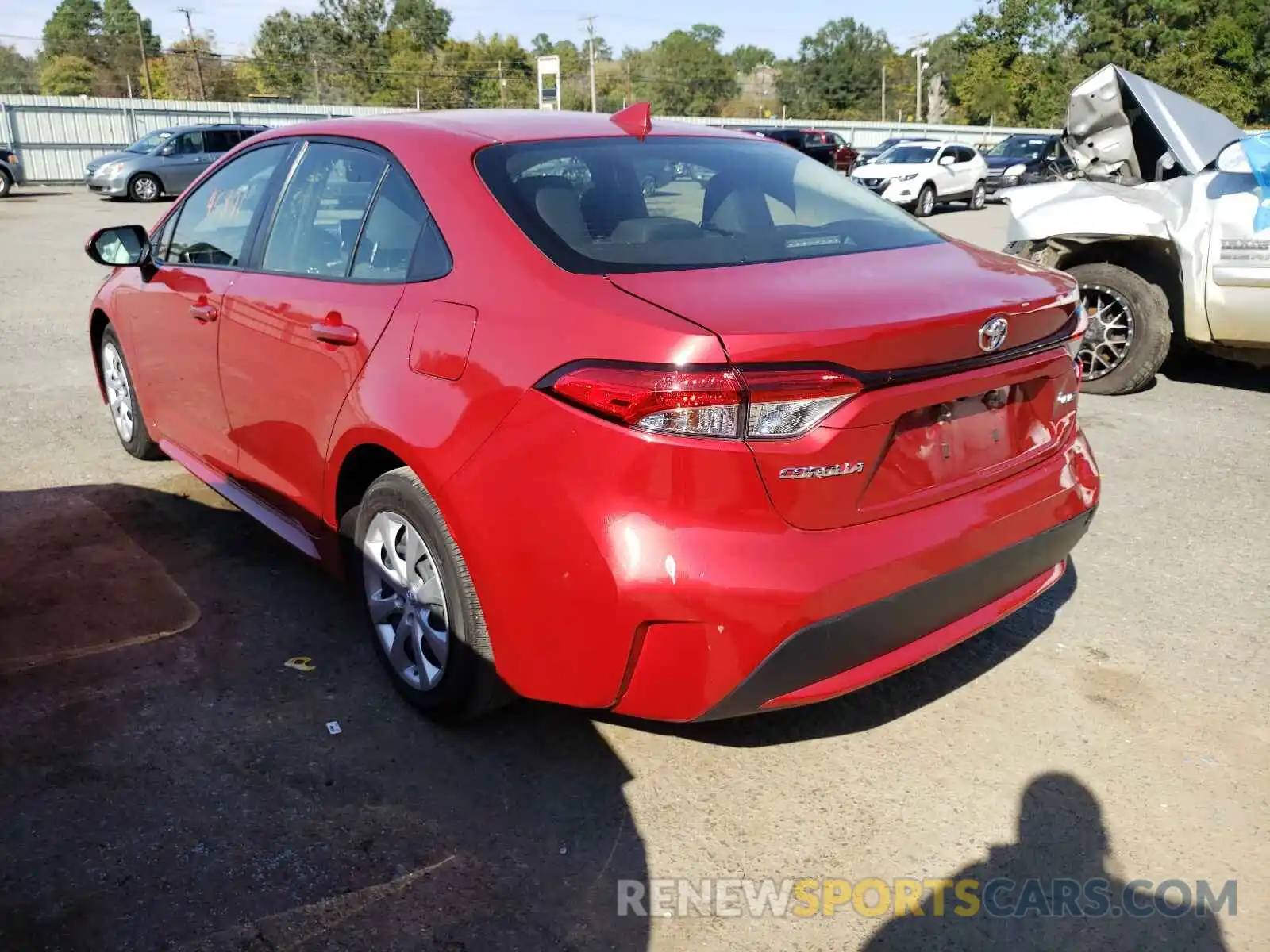 3 Photograph of a damaged car JTDEPRAEXLJ083869 TOYOTA COROLLA 2020