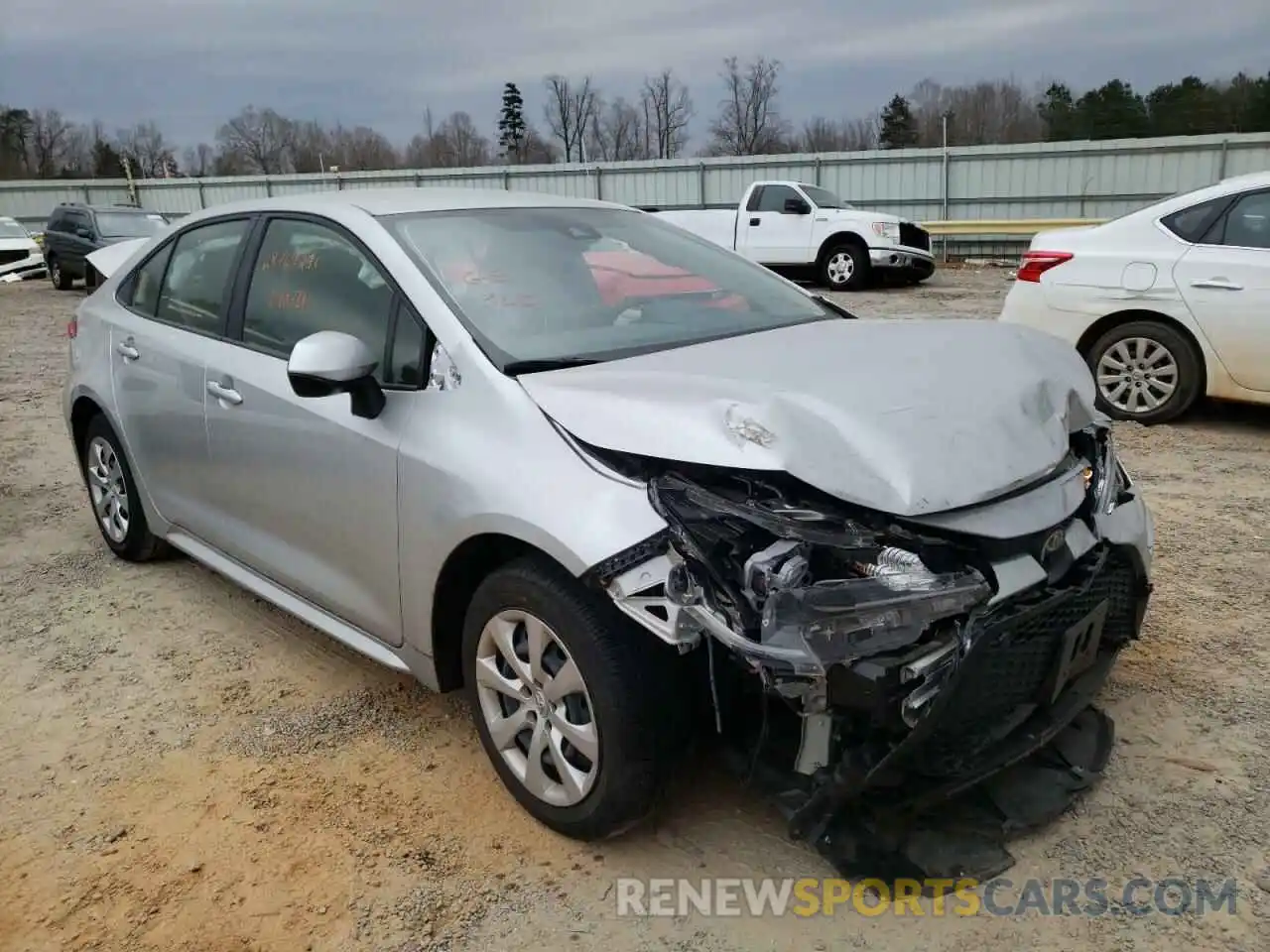 1 Photograph of a damaged car JTDEPRAEXLJ084830 TOYOTA COROLLA 2020