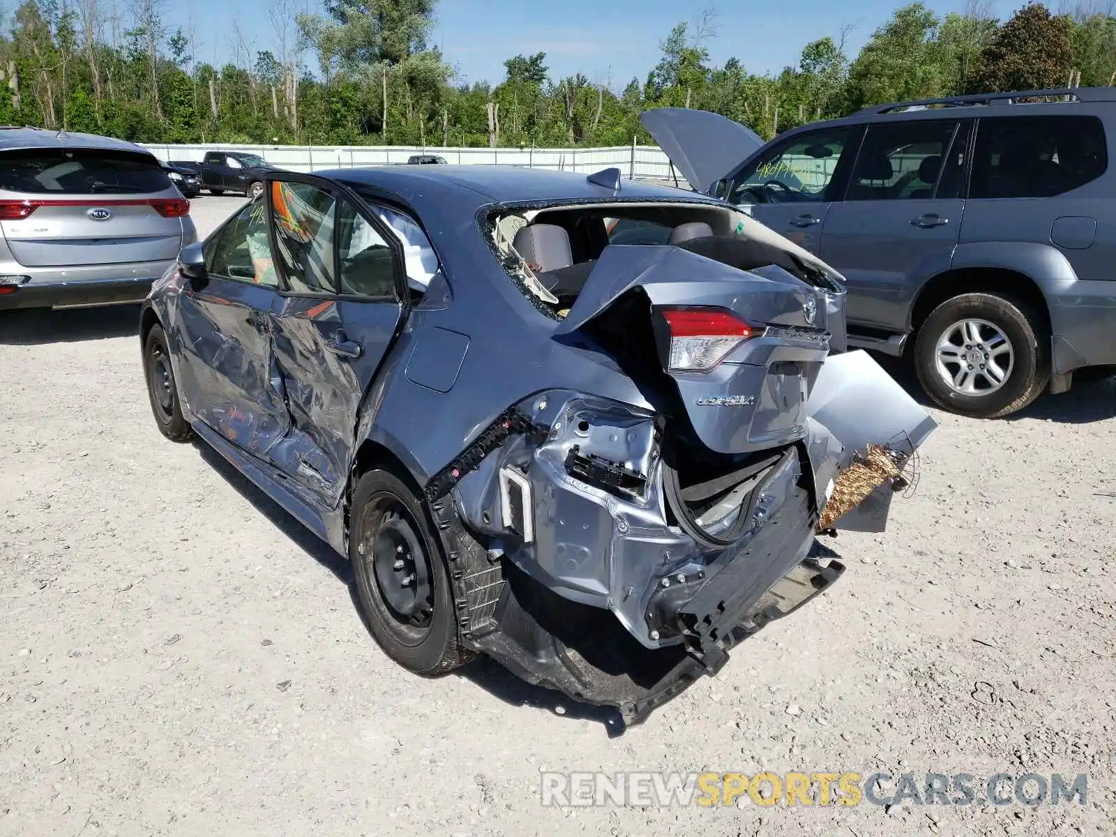 3 Photograph of a damaged car JTDEPRAEXLJ084844 TOYOTA COROLLA 2020