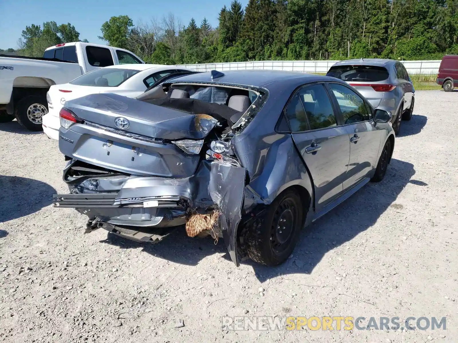 4 Photograph of a damaged car JTDEPRAEXLJ084844 TOYOTA COROLLA 2020